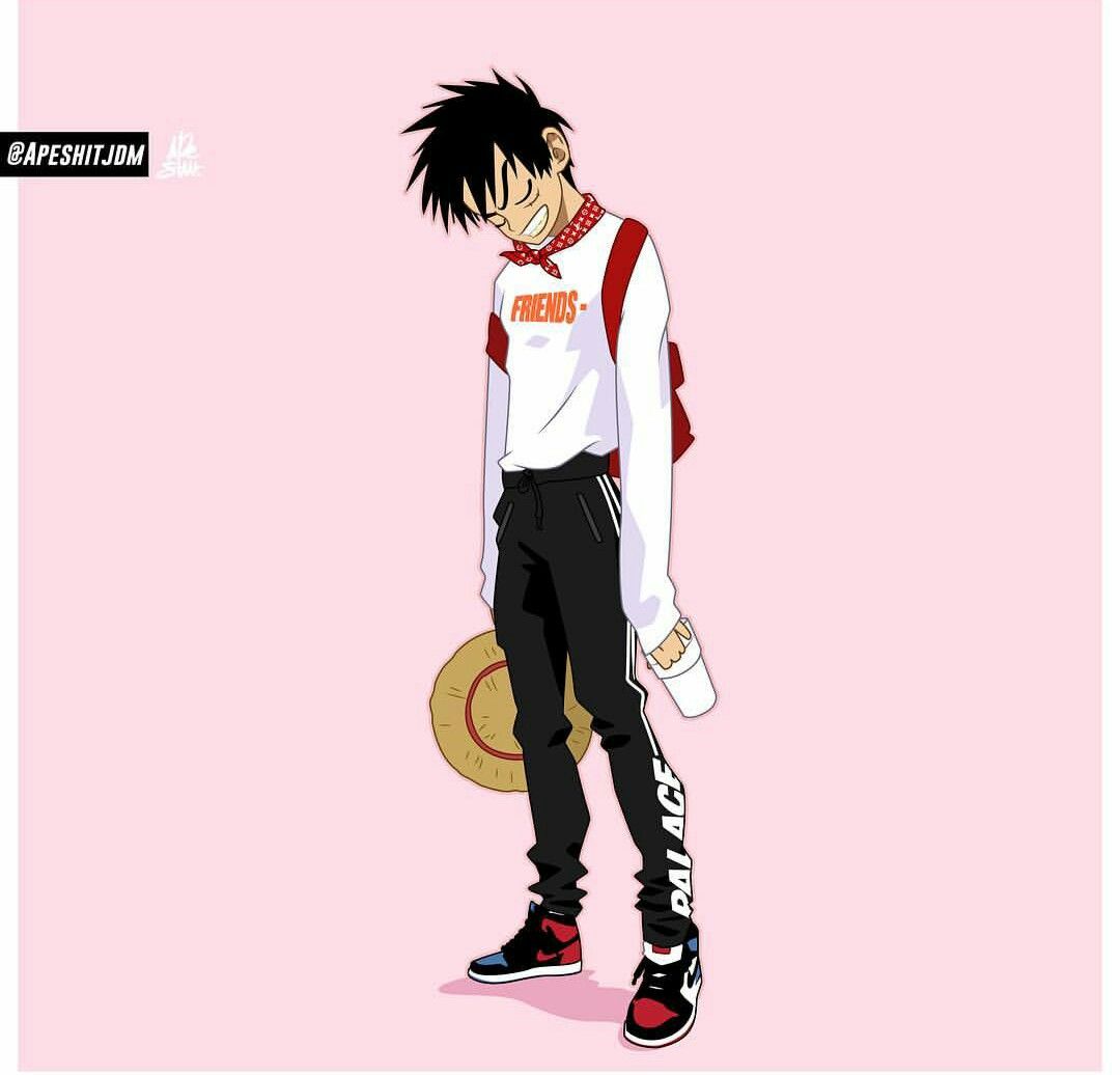 Anime Characters Wearing Supreme Wallpapers