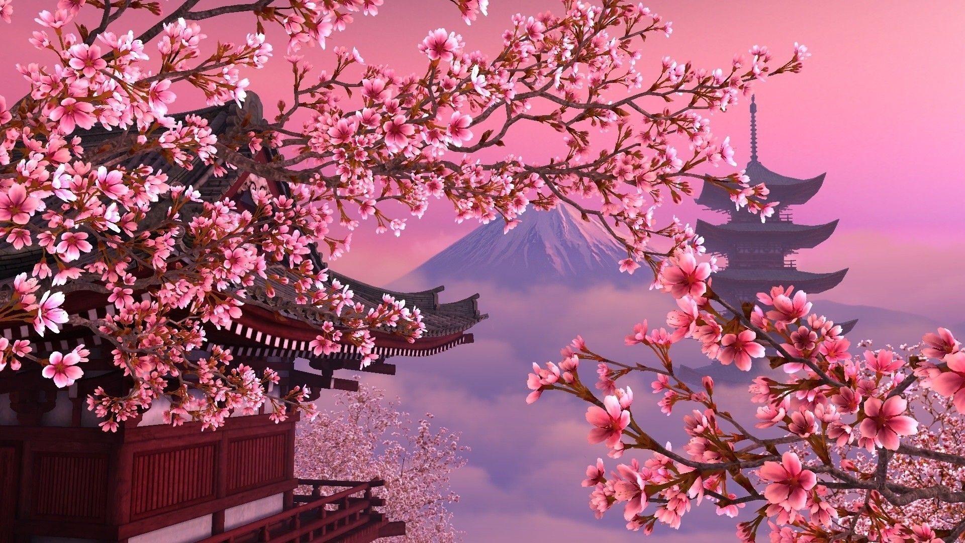 Anime Cherry Blossom 4K Wallpapers