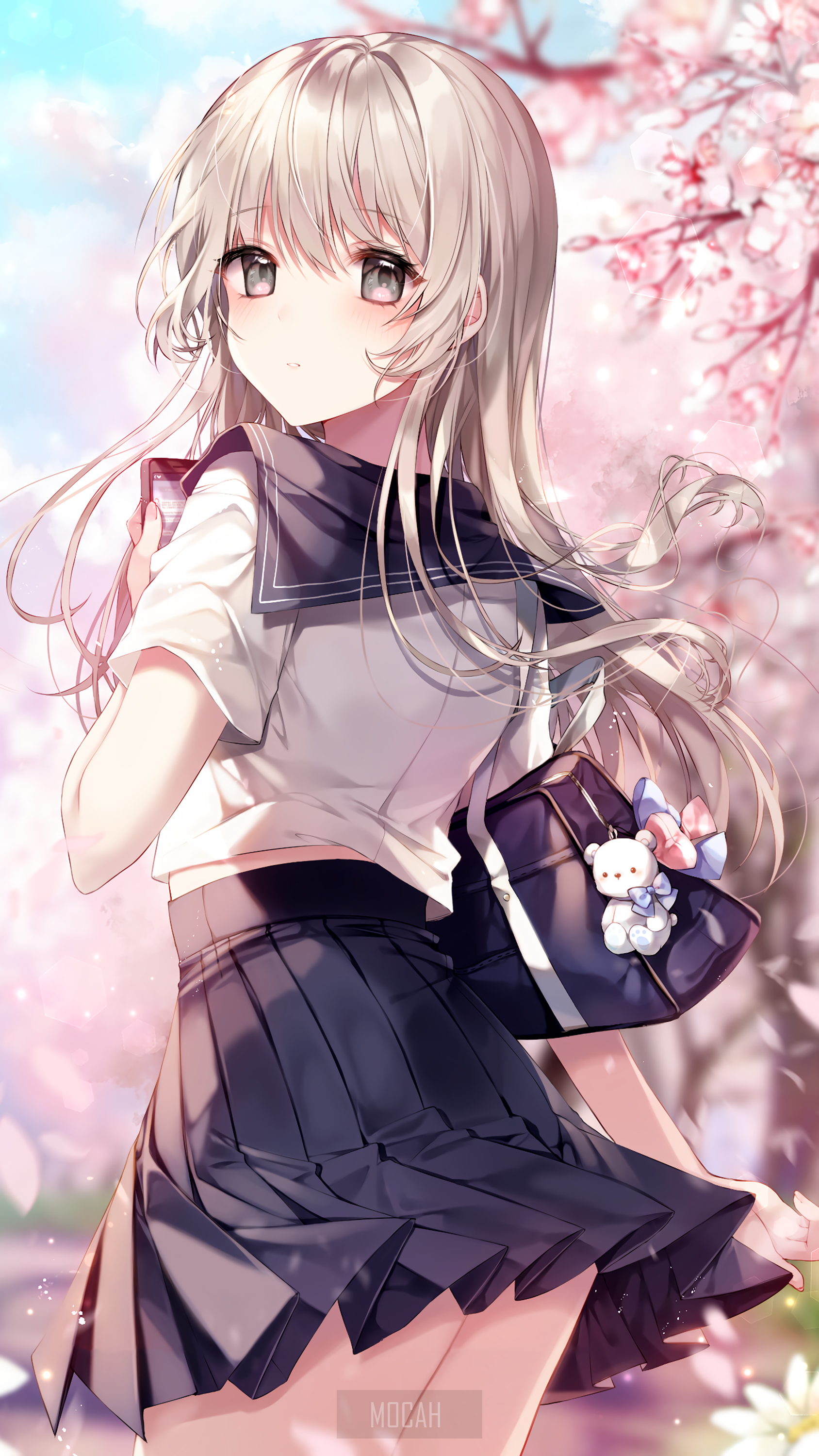 Anime Cherry Blossom Girl Wallpapers