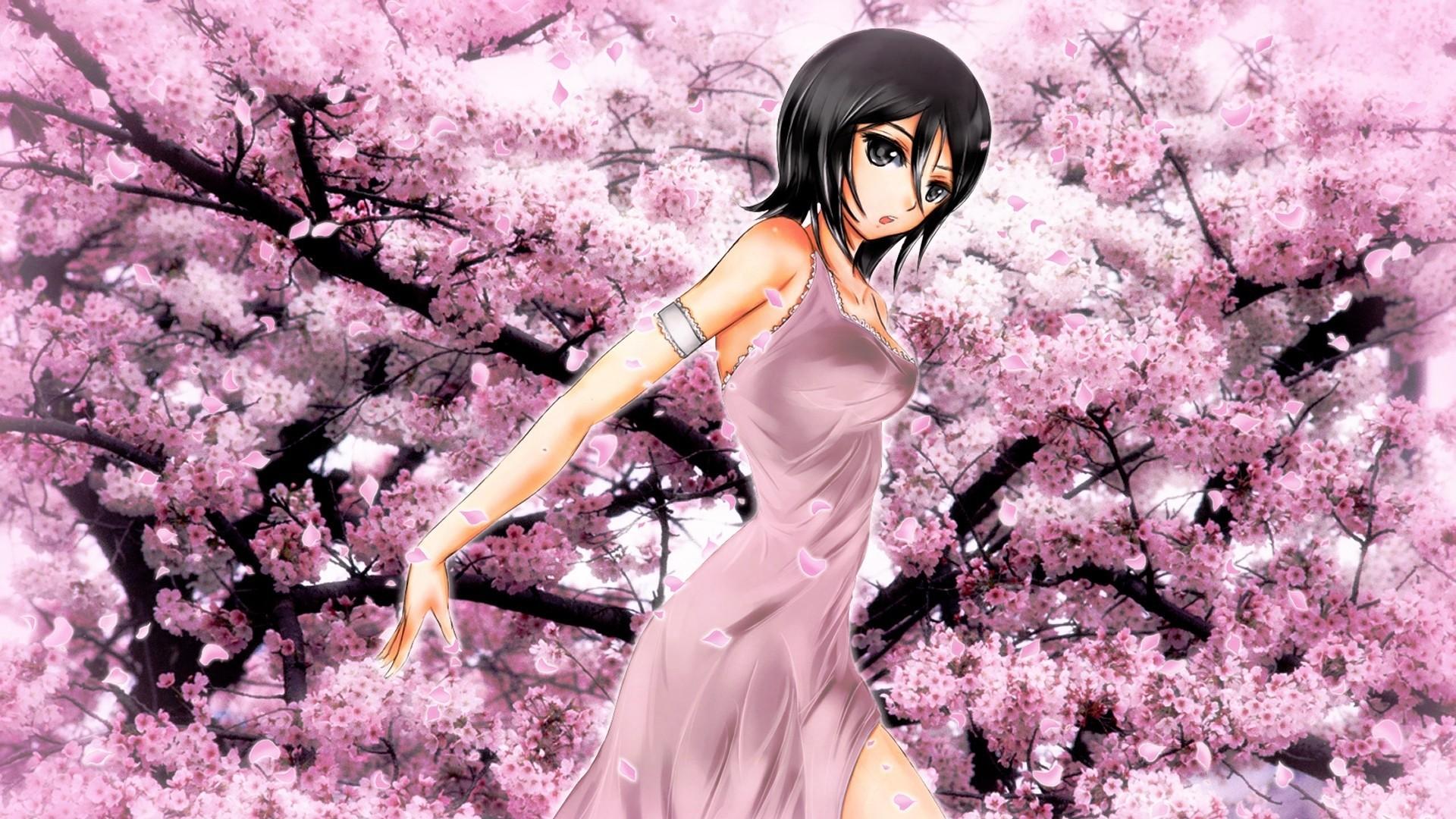 Anime Cherry Blossom Girl Wallpapers