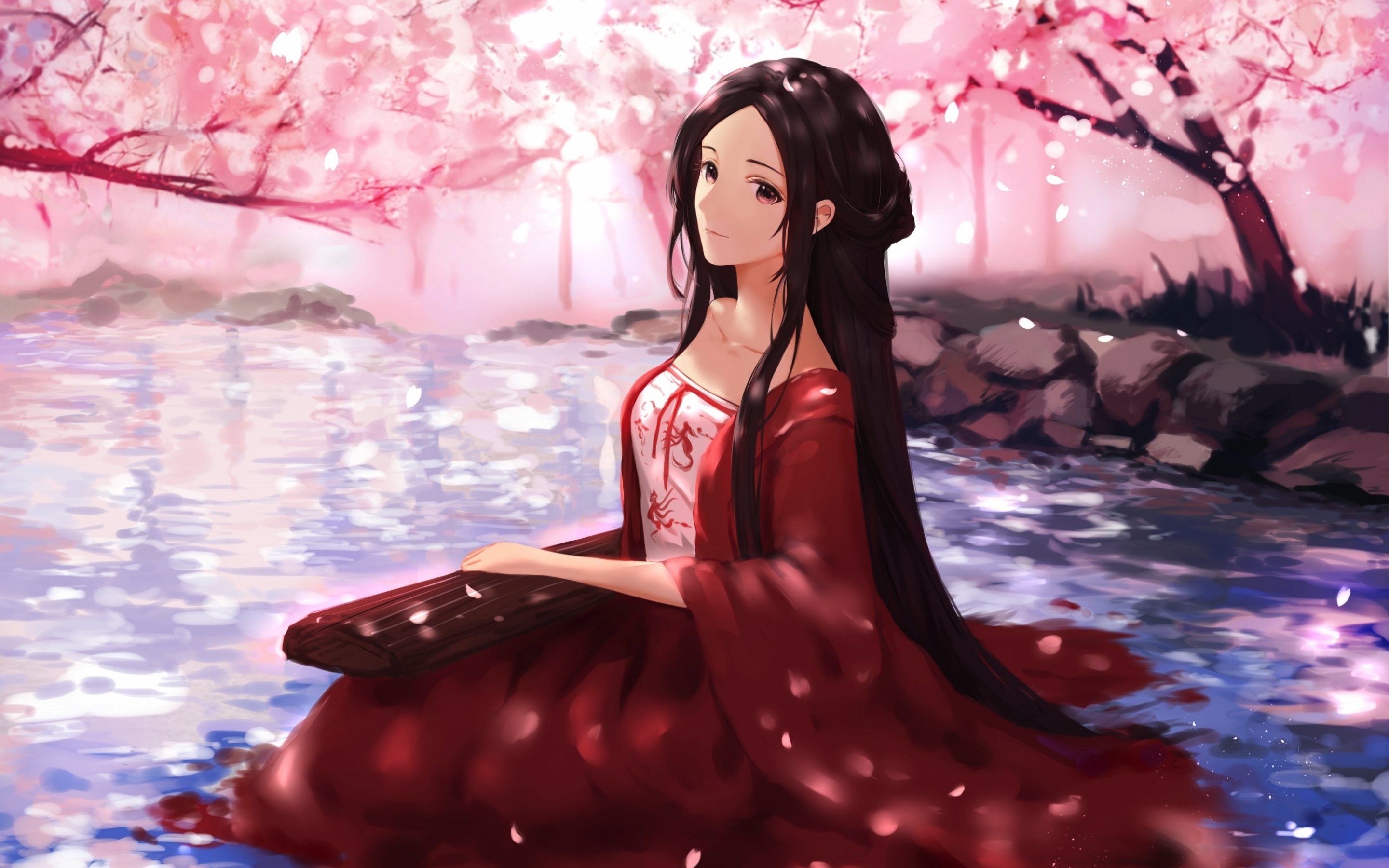 Anime Cherry Blossom Girl Wallpapers