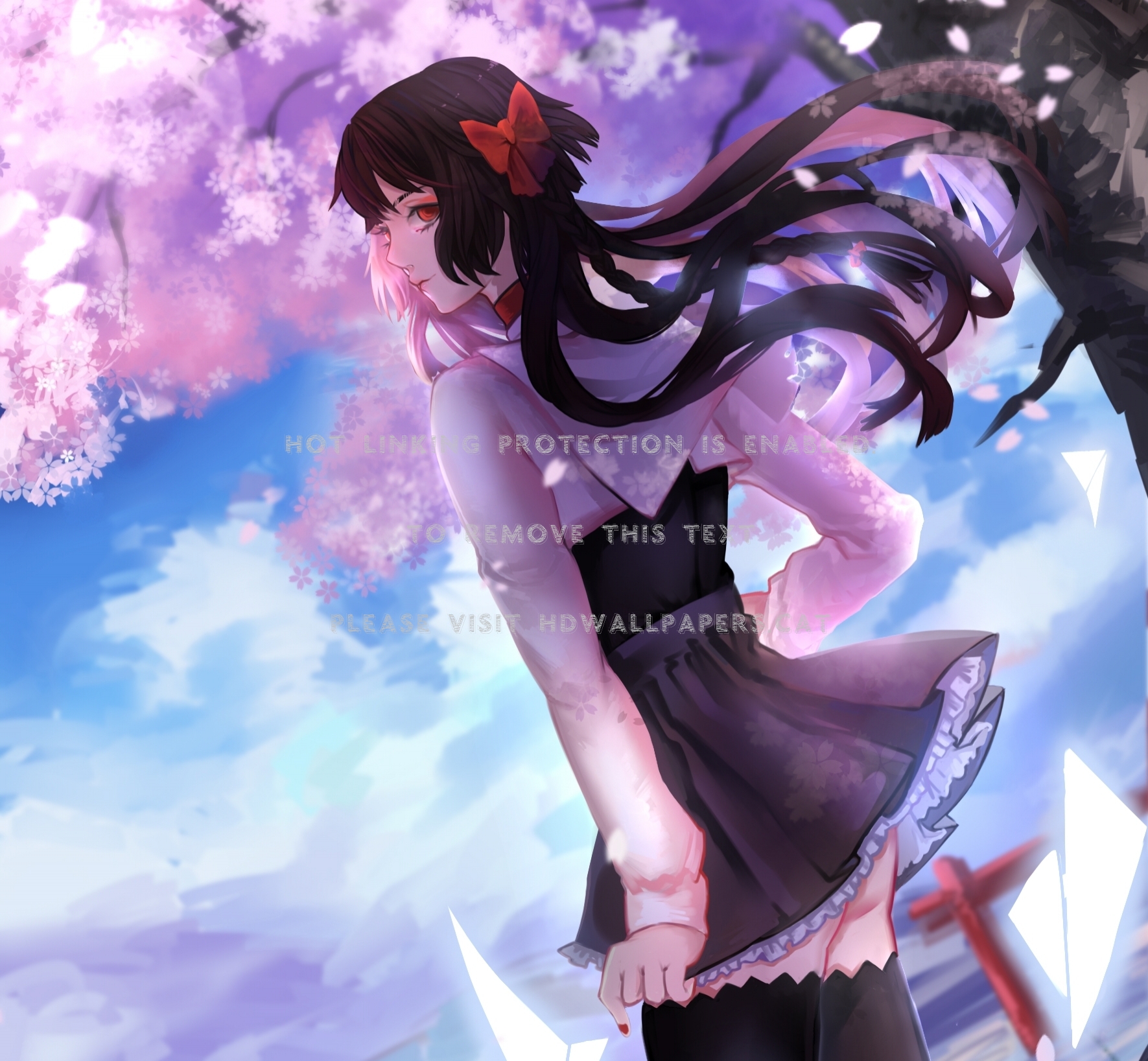 Anime Cherry Blossom Girl Wallpapers