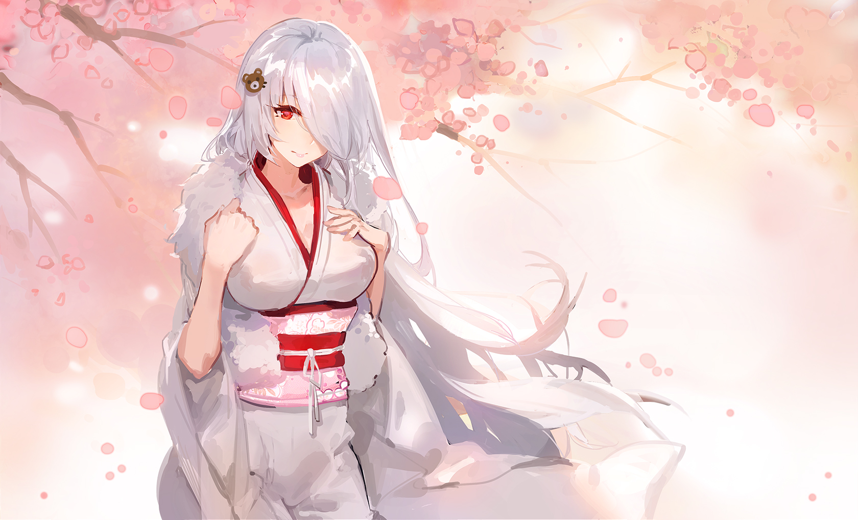 Anime Cherry Blossom Girl Wallpapers