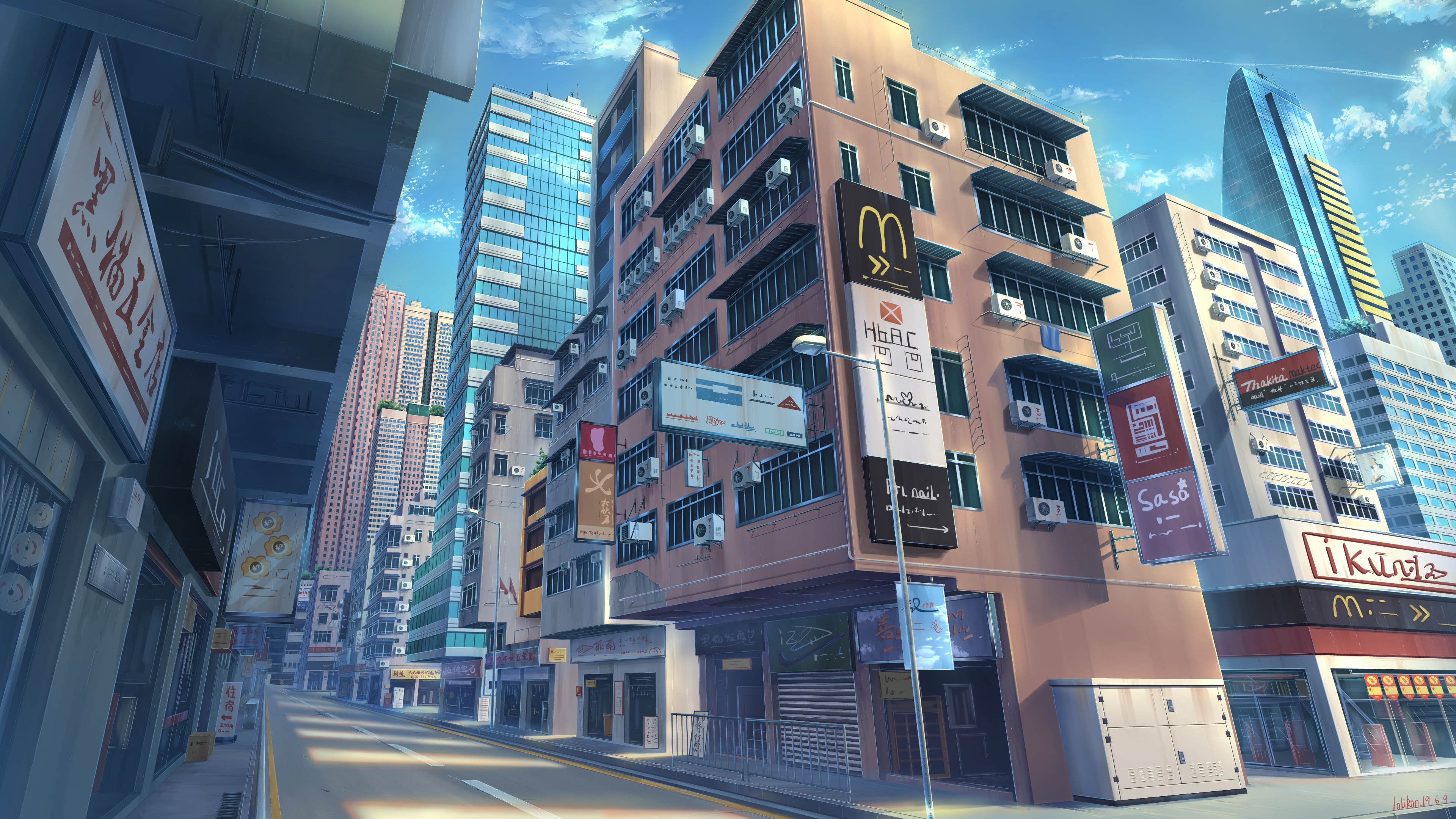 Anime City Backgrounds