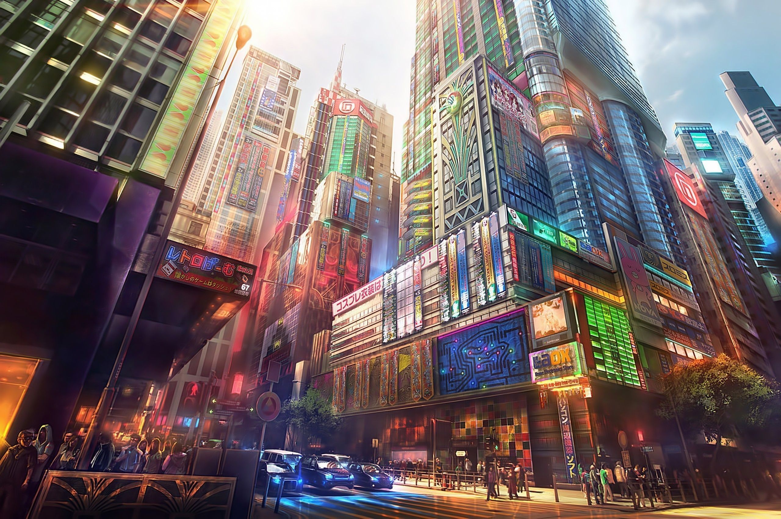 Anime City Backgrounds