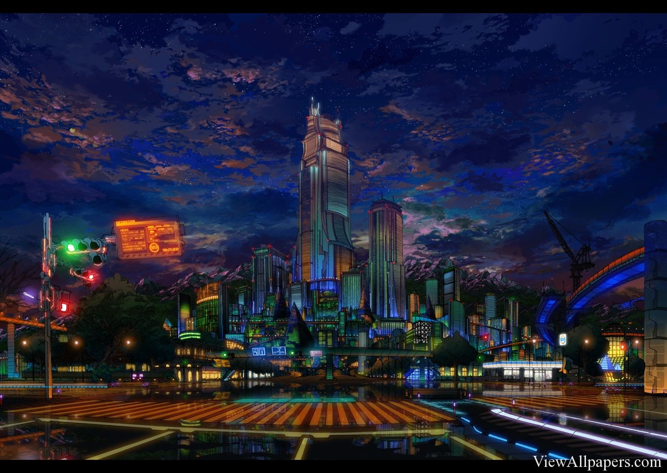 Anime City Backgrounds