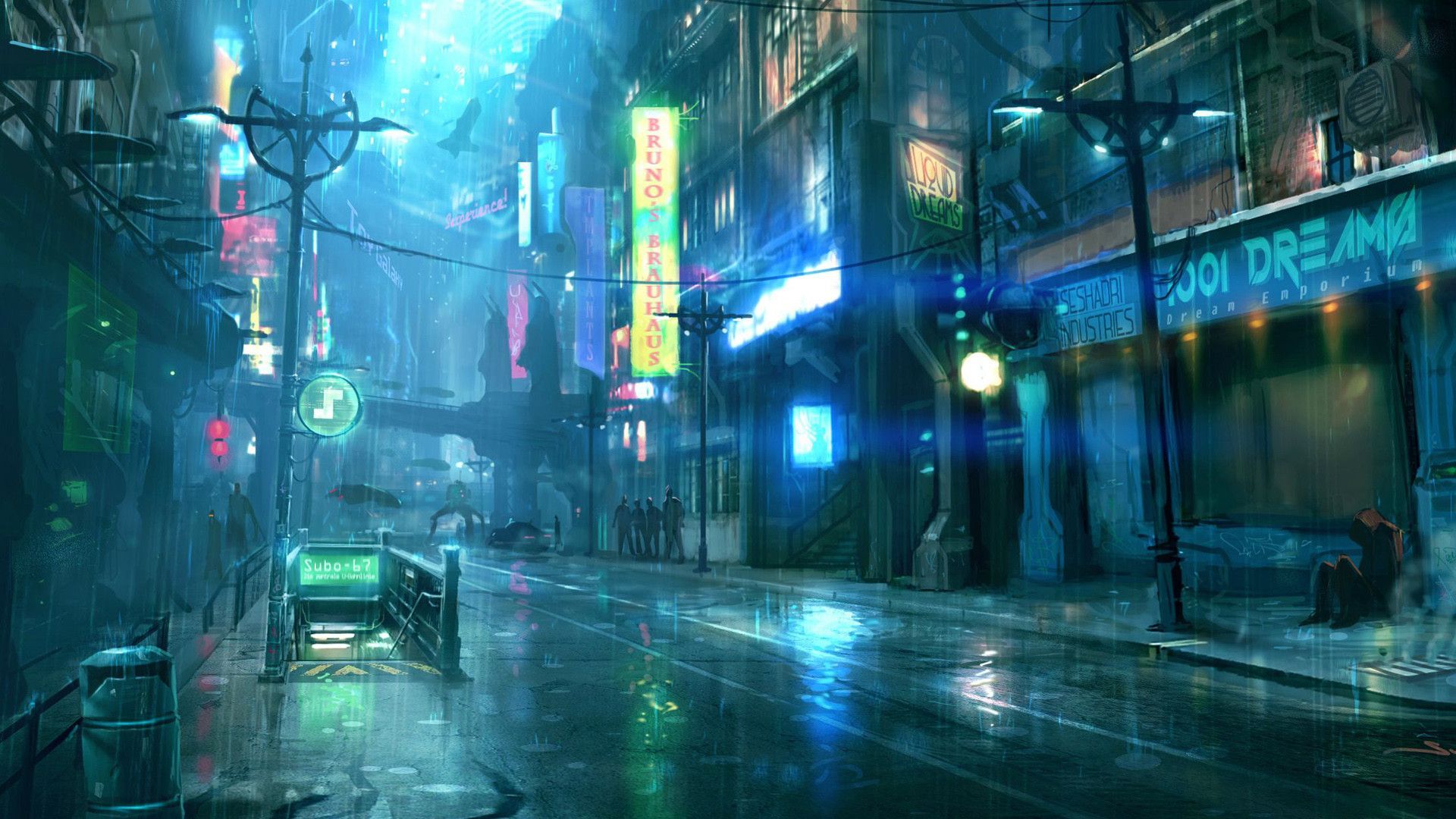 Anime City Backgrounds