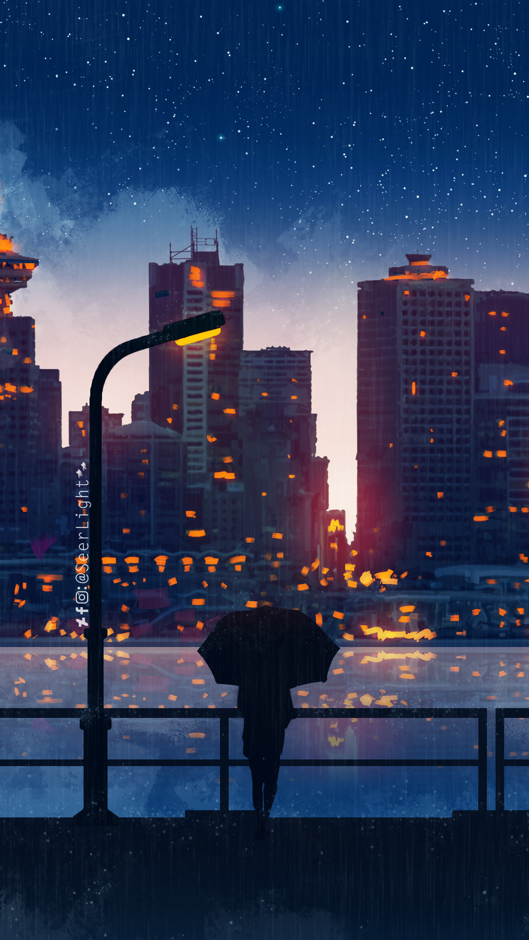 Anime City Lights Wallpapers