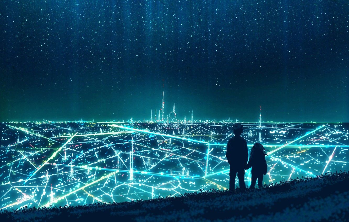 Anime City Lights Wallpapers