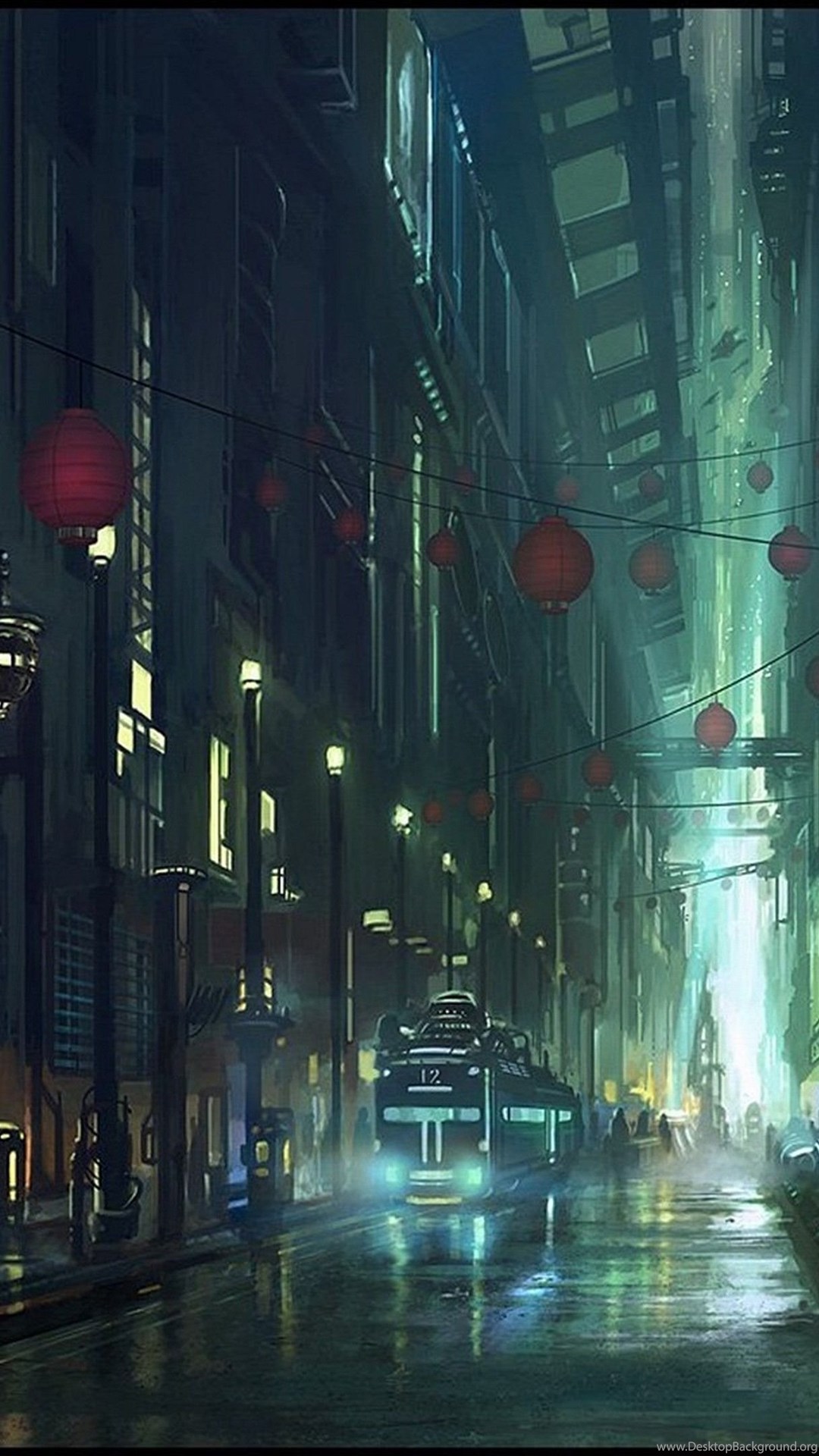 Anime City Rain Wallpapers