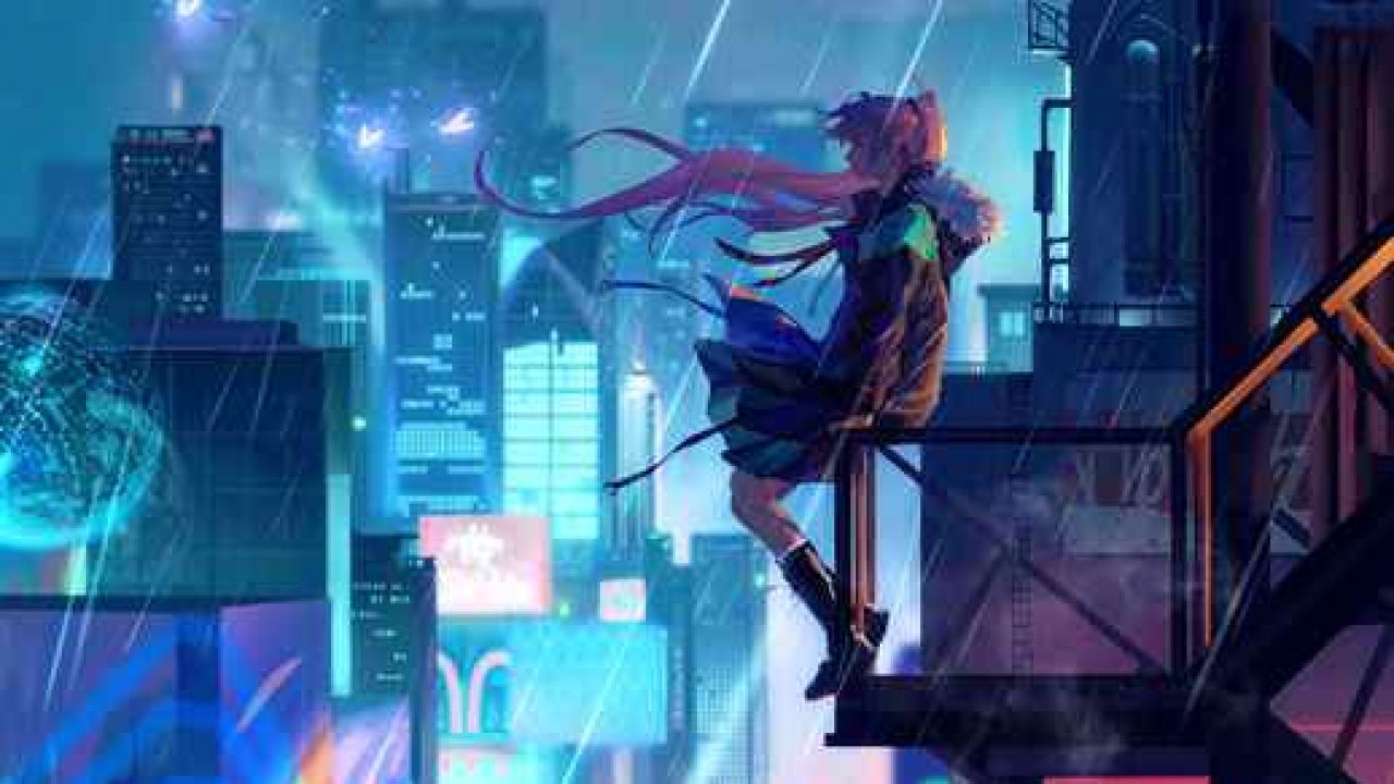 Anime City Rain Wallpapers