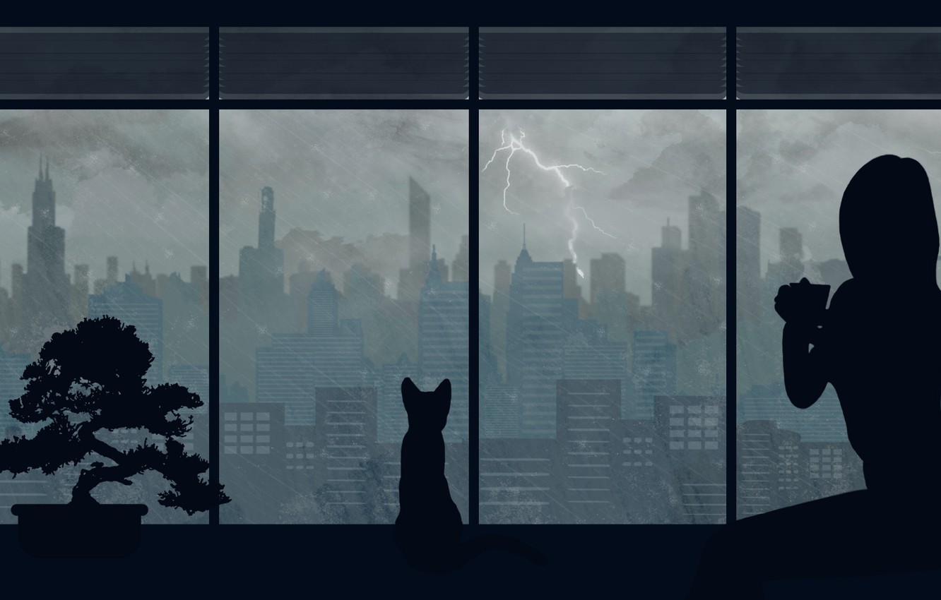 Anime City Rain Wallpapers