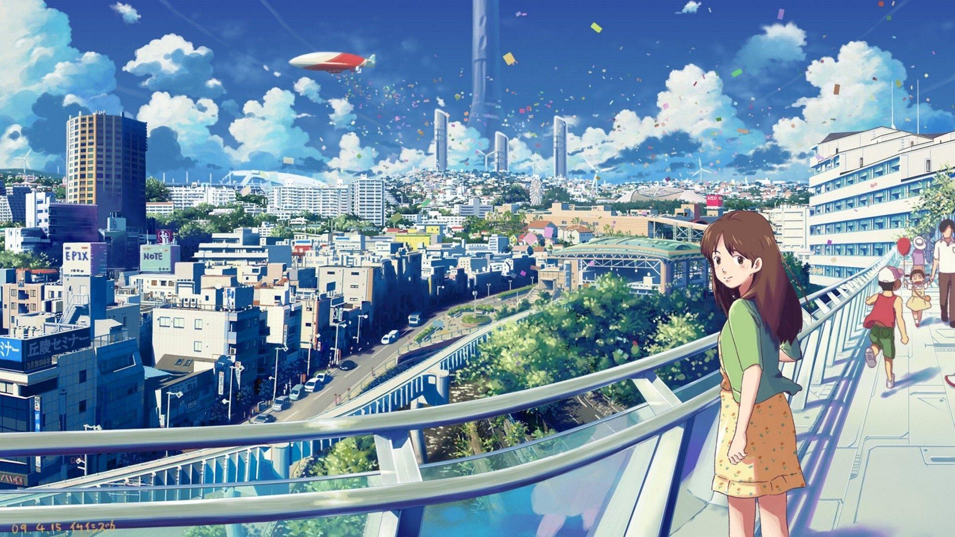 Anime City Scenery Wallpapers