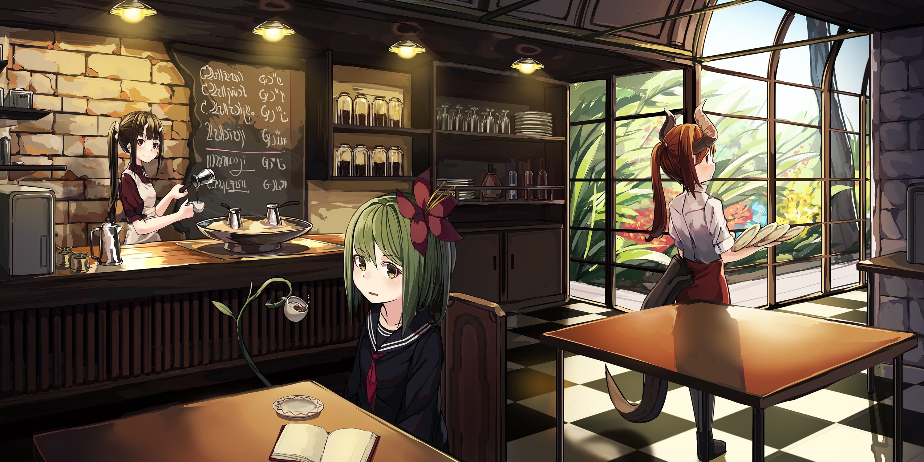 Anime Coffee Shop Wallpapers