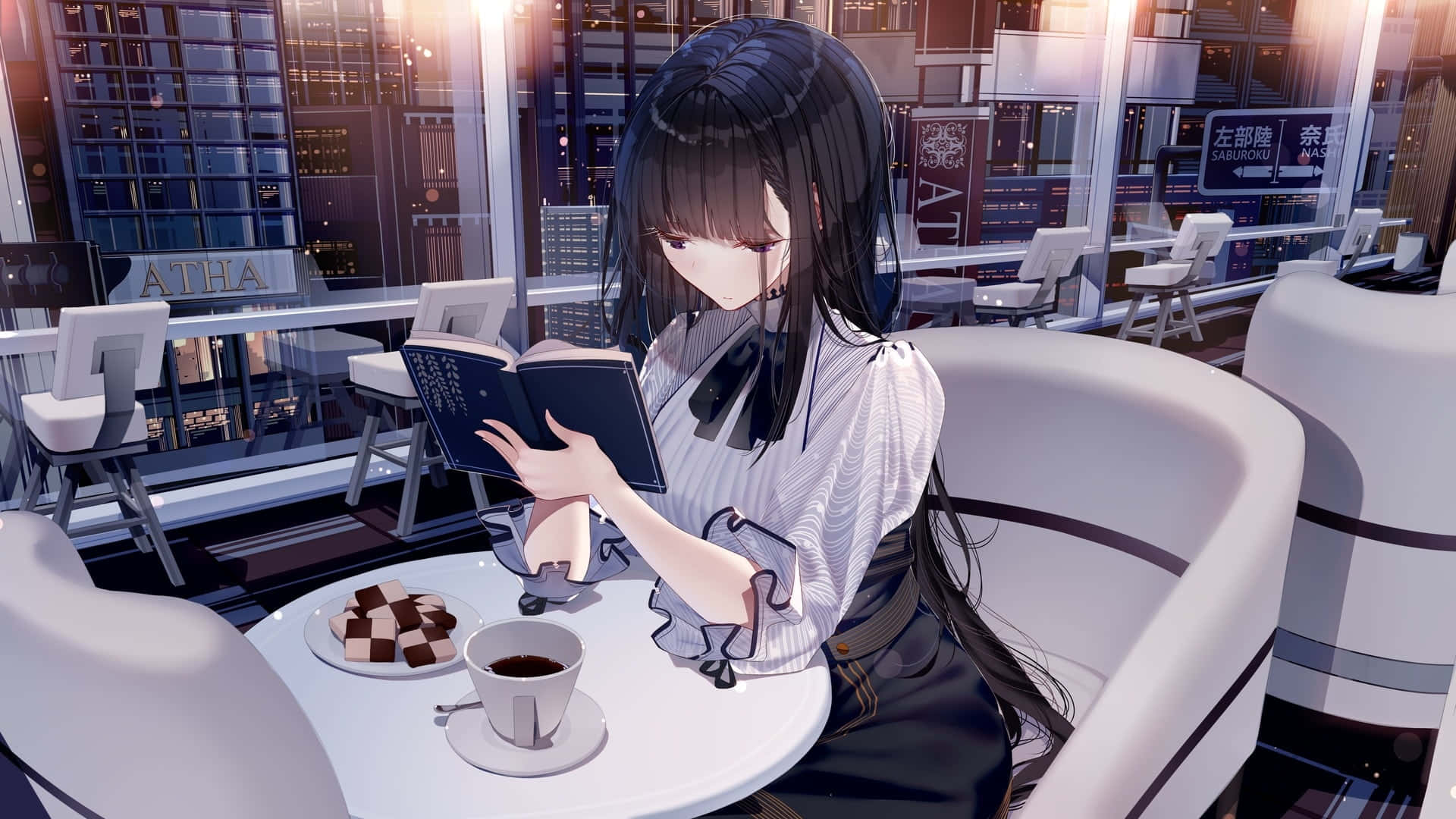 Anime Coffee Shop Wallpapers