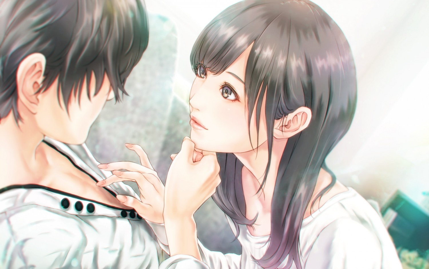 Anime Couple Brown Hair Wallpapers