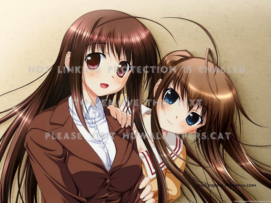 Anime Couple Brown Hair Wallpapers