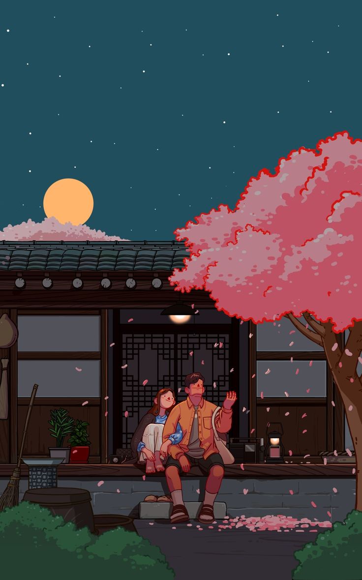 Anime Couple Drawing Art Wallpapers