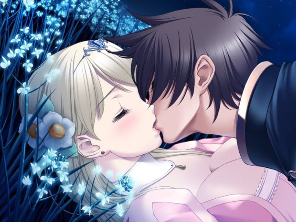 Anime Couple Kiss Wallpapers