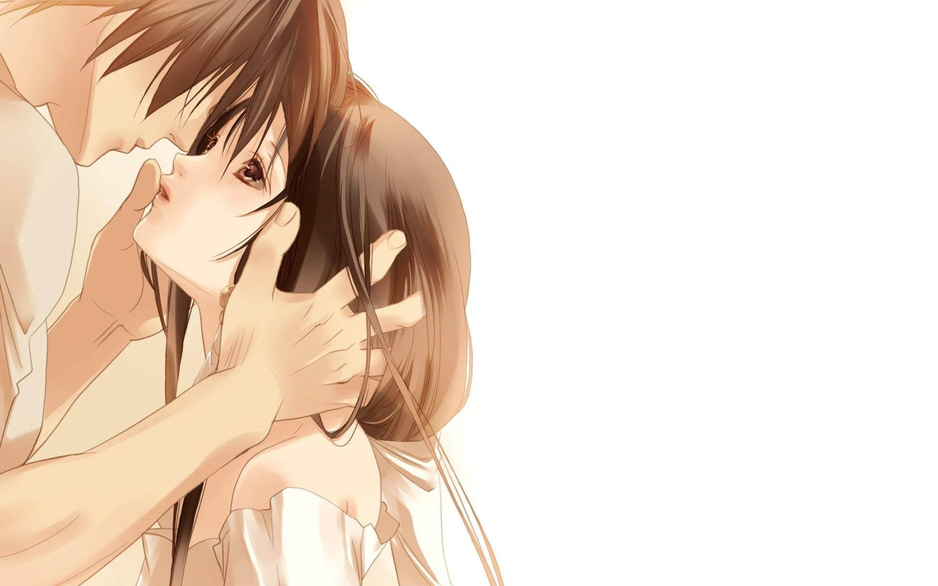 Anime Couple Kiss Wallpapers