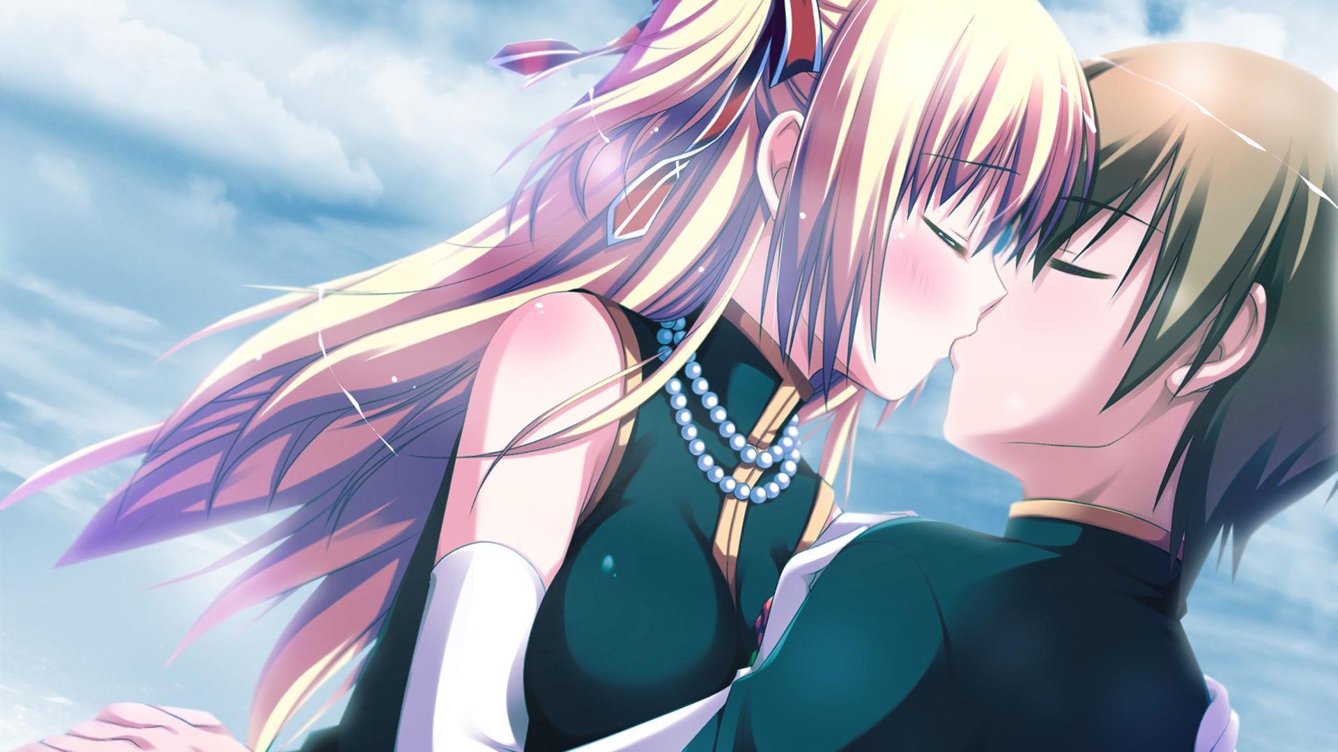 Anime Couple Kiss Wallpapers