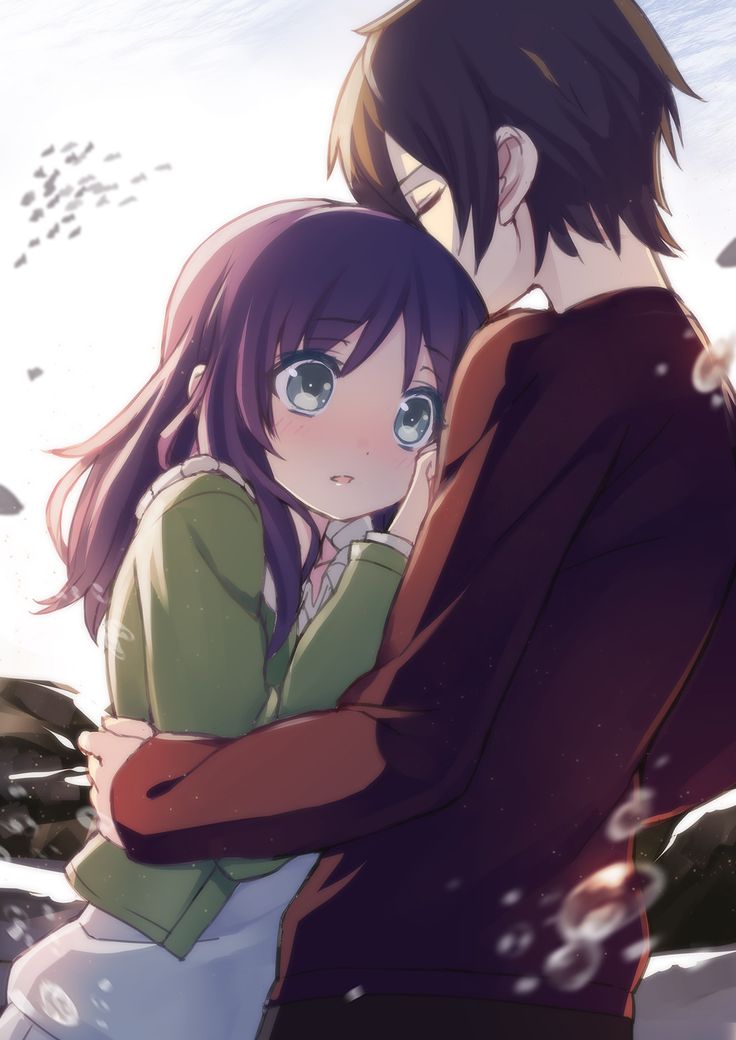 Anime Couple Sad Hug Wallpapers