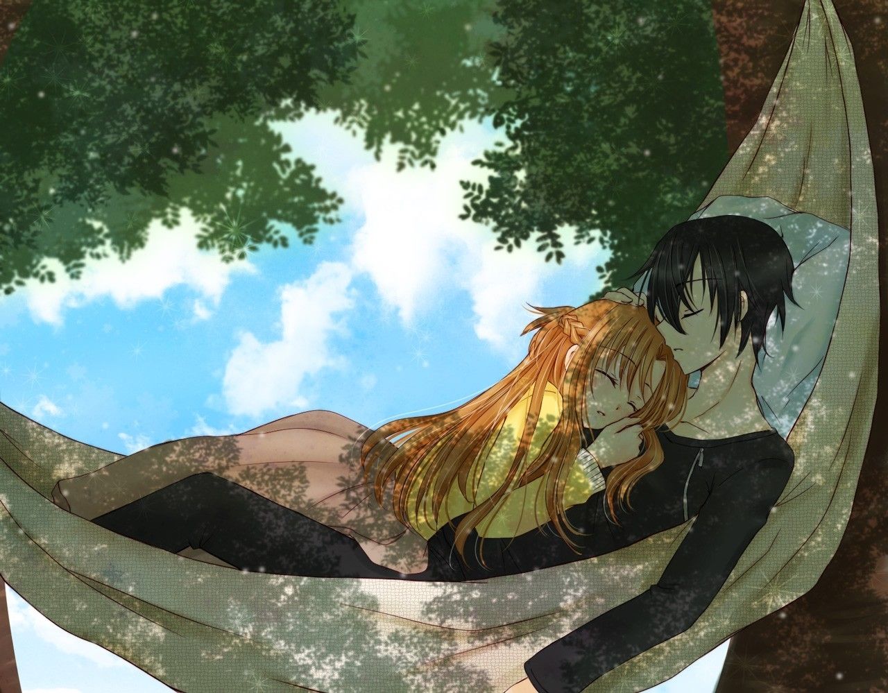 Anime Couple Sleeping Wallpapers