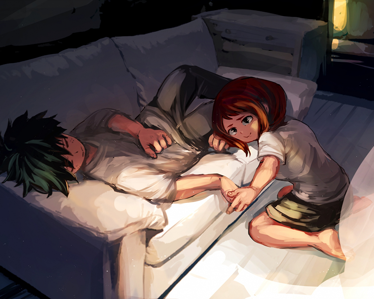 Anime Couple Sleeping Wallpapers