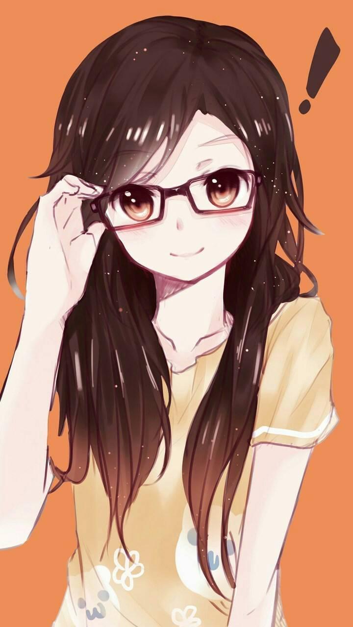 Anime Cute Glasses Girl Hd Wallpapers