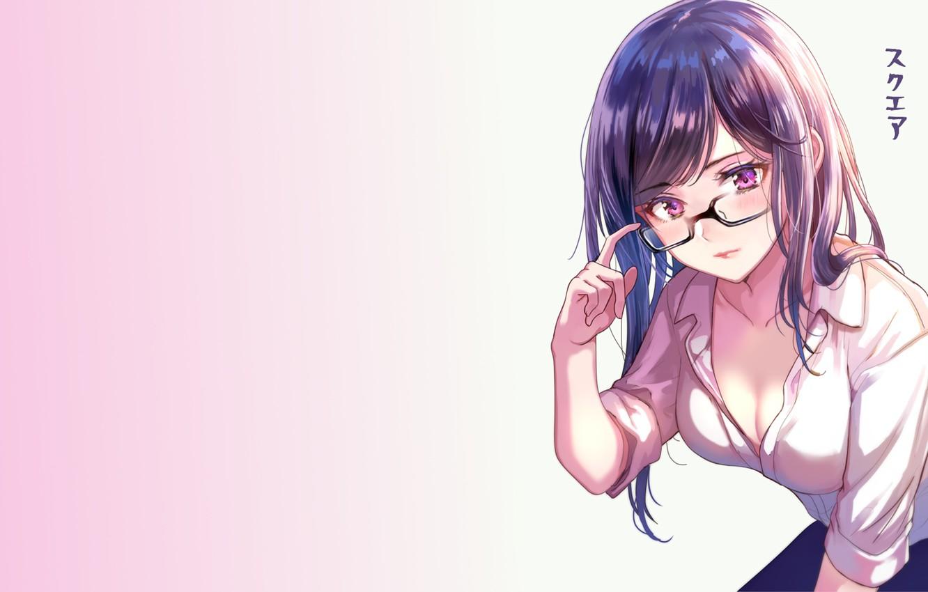 Anime Cute Glasses Girl Hd Wallpapers