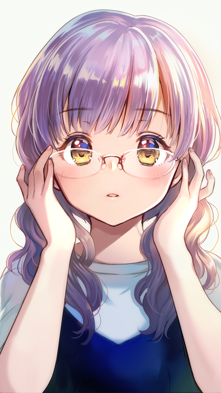 Anime Cute Glasses Girl Hd Wallpapers
