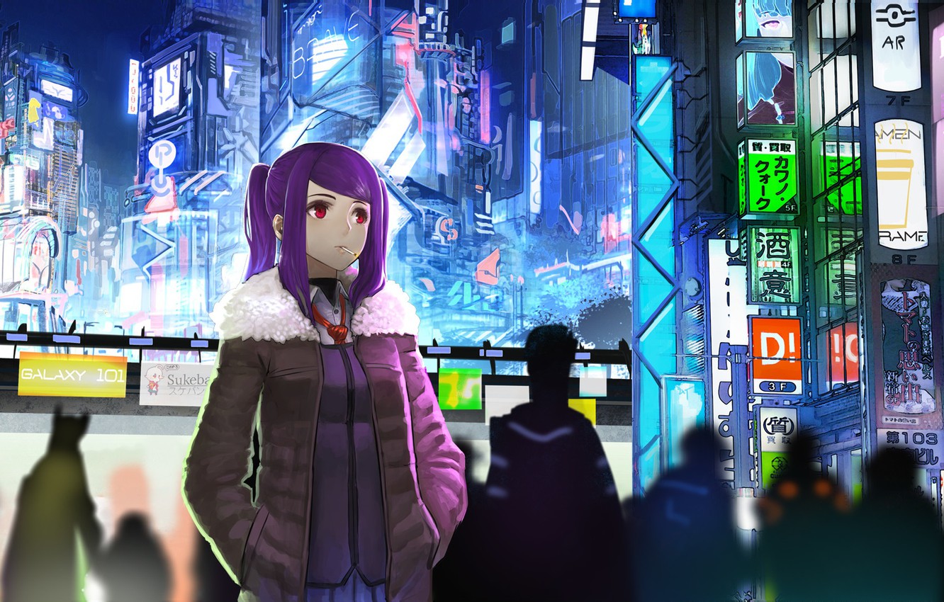 Anime Cyberpunk Neon Wallpapers