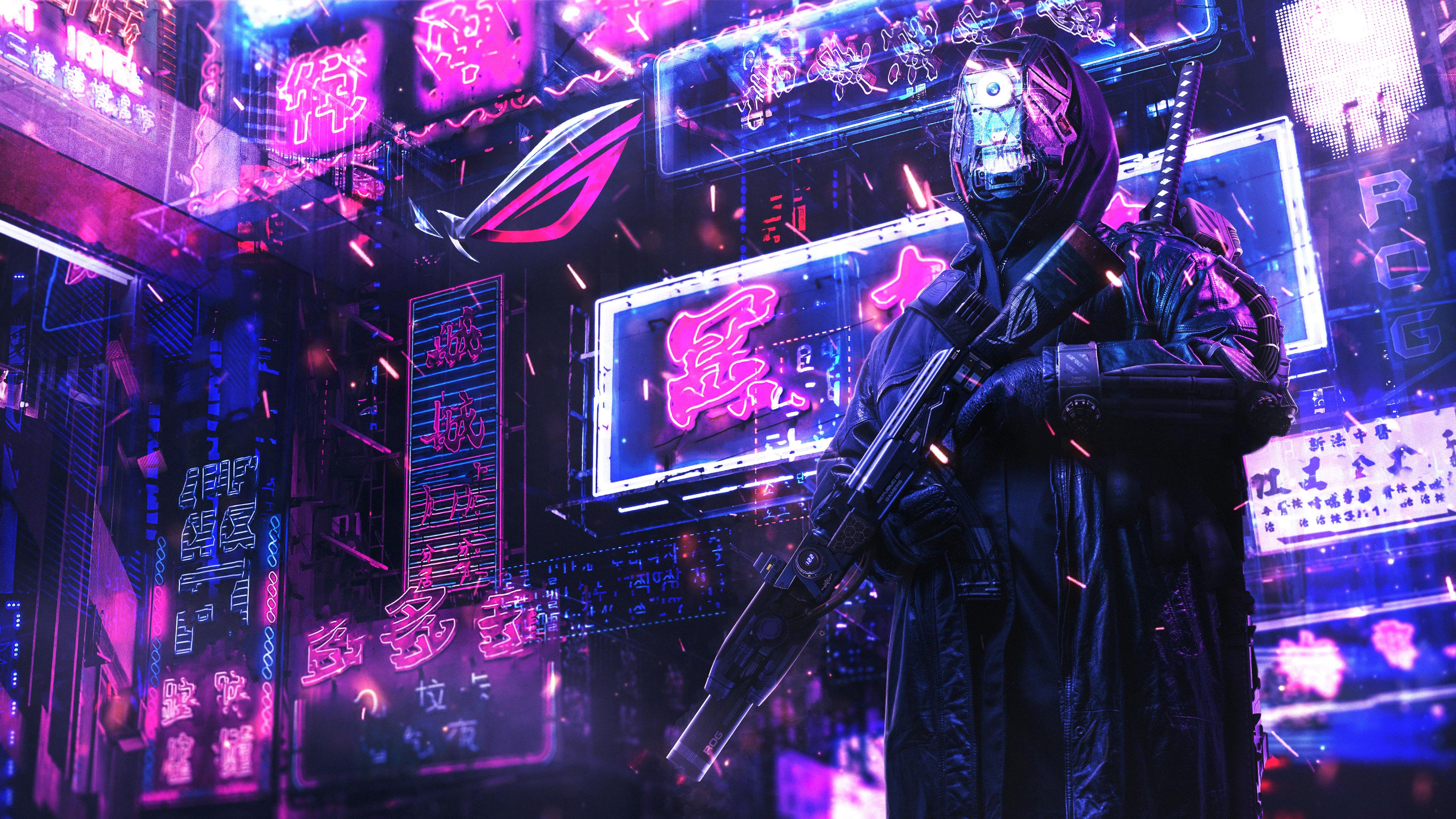 Anime Cyberpunk Neon Wallpapers