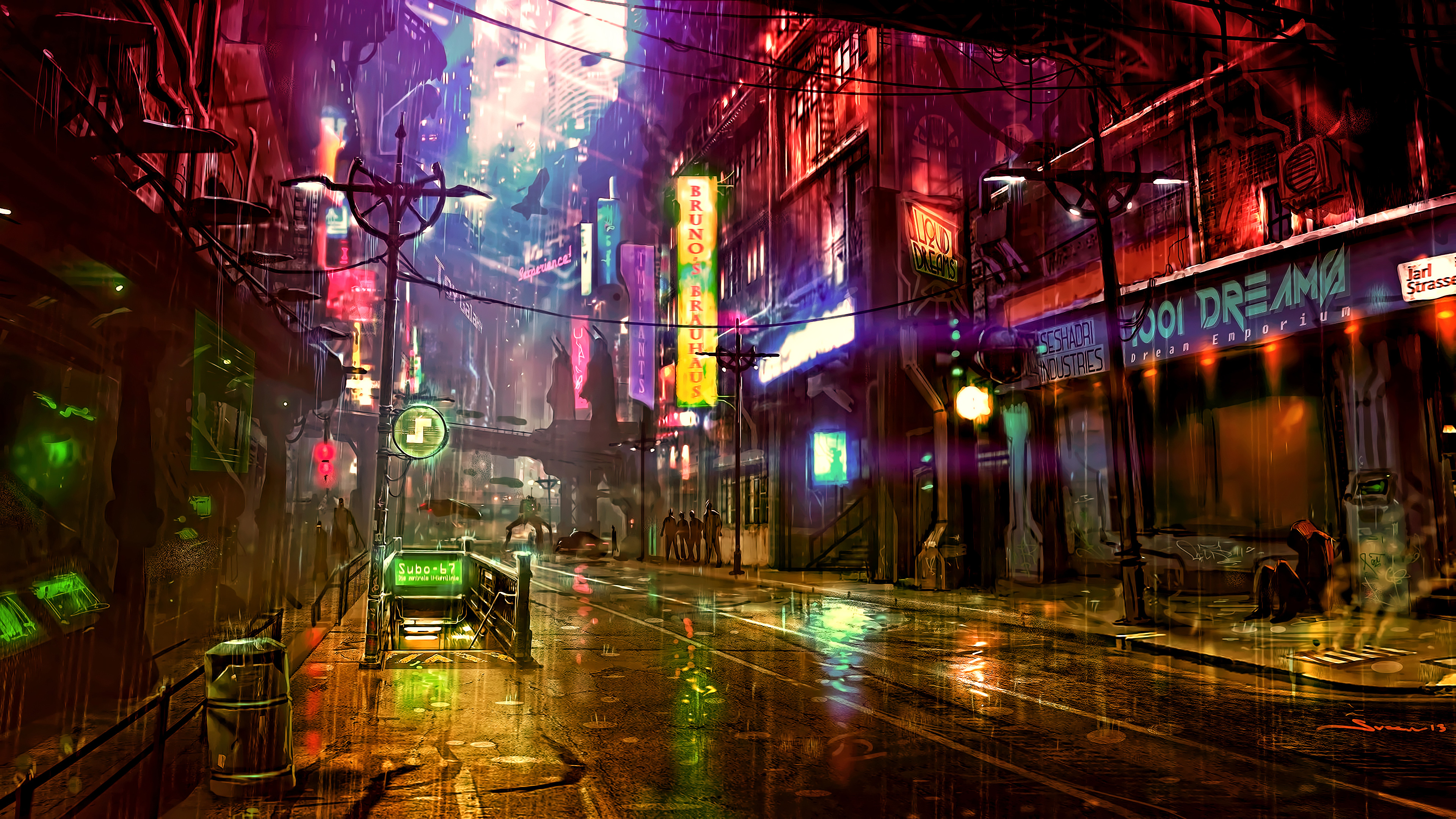 Anime Cyberpunk Neon Wallpapers