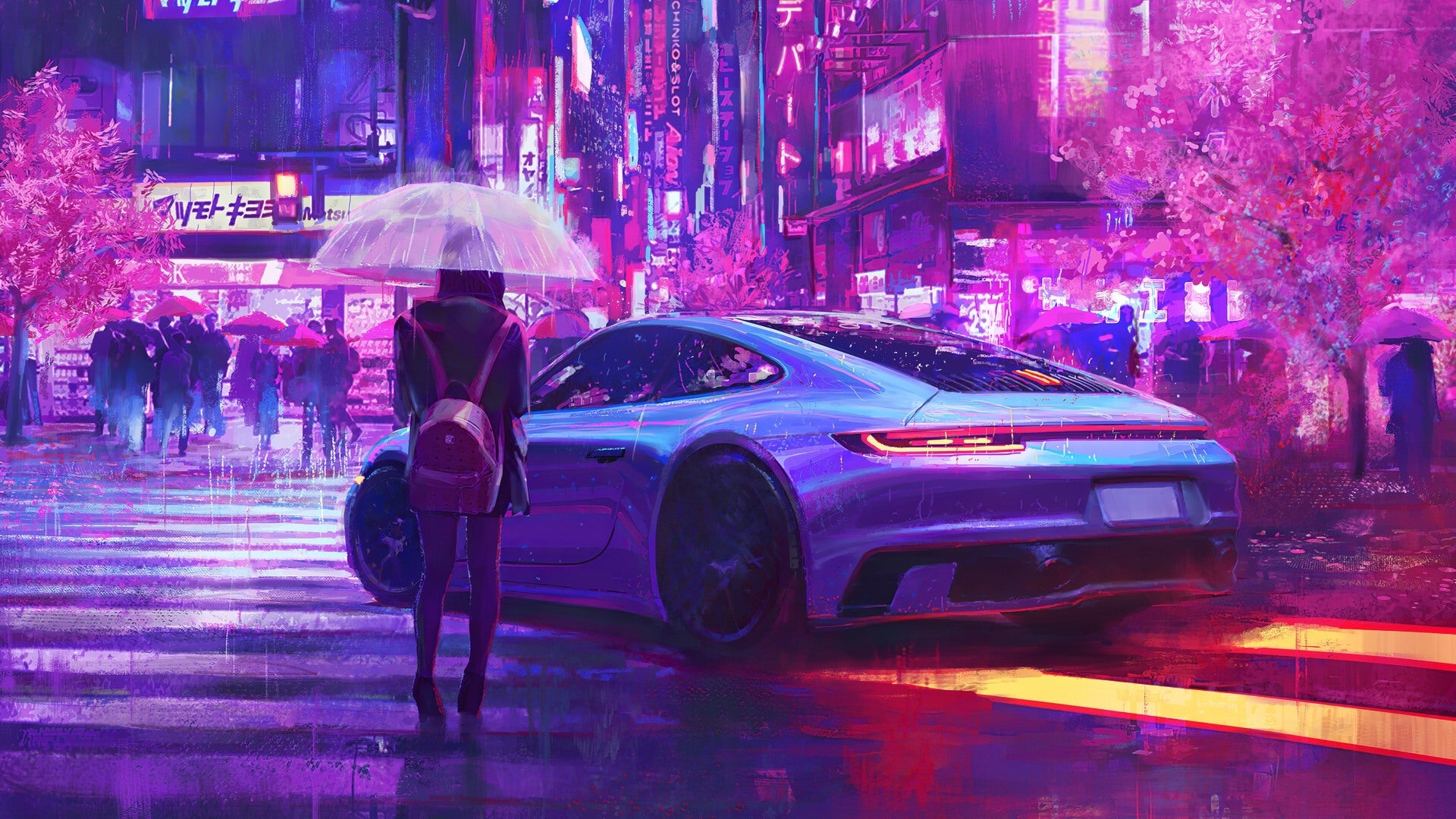 Anime Cyberpunk Neon Wallpapers