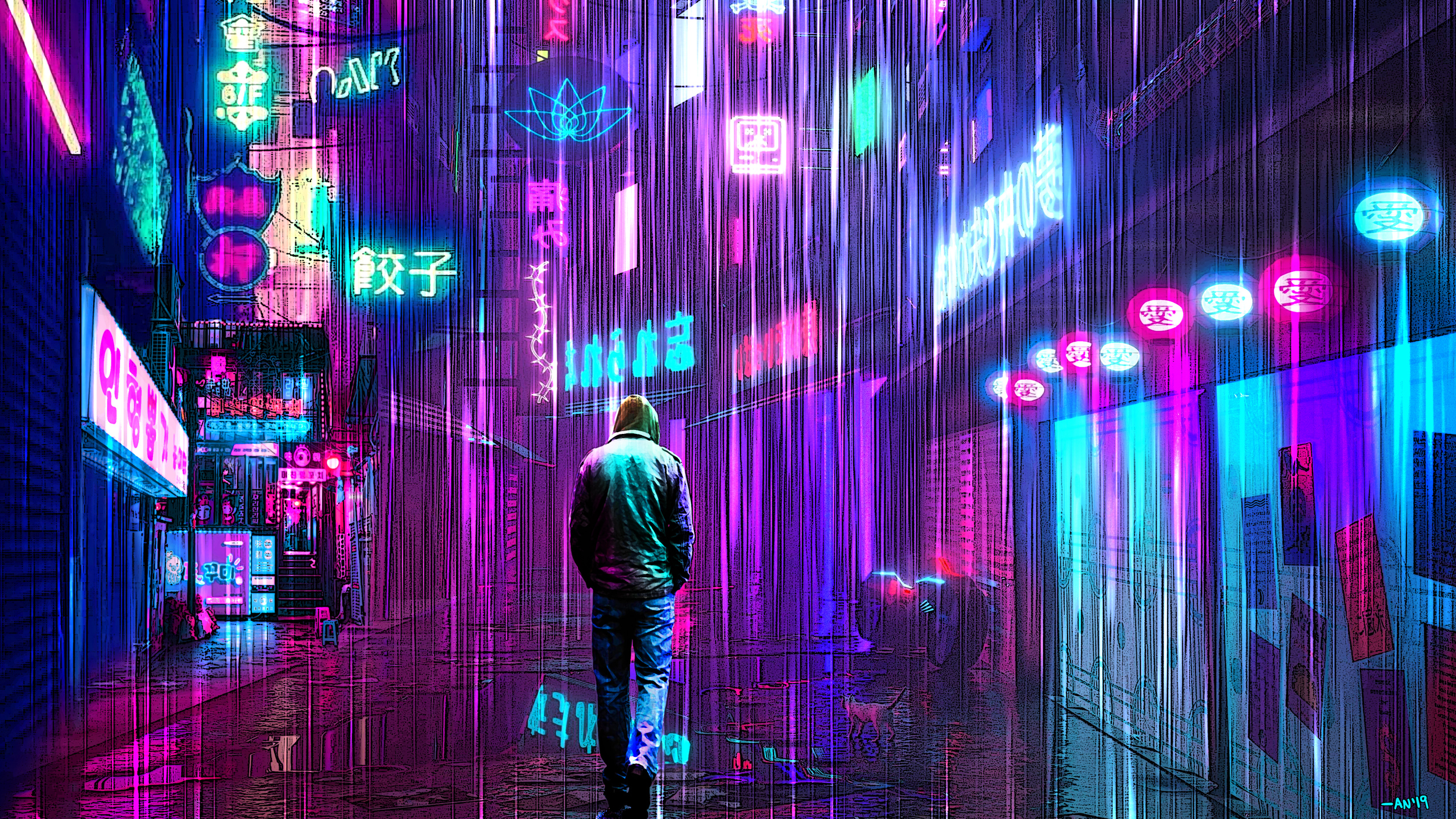 Anime Cyberpunk Neon Wallpapers