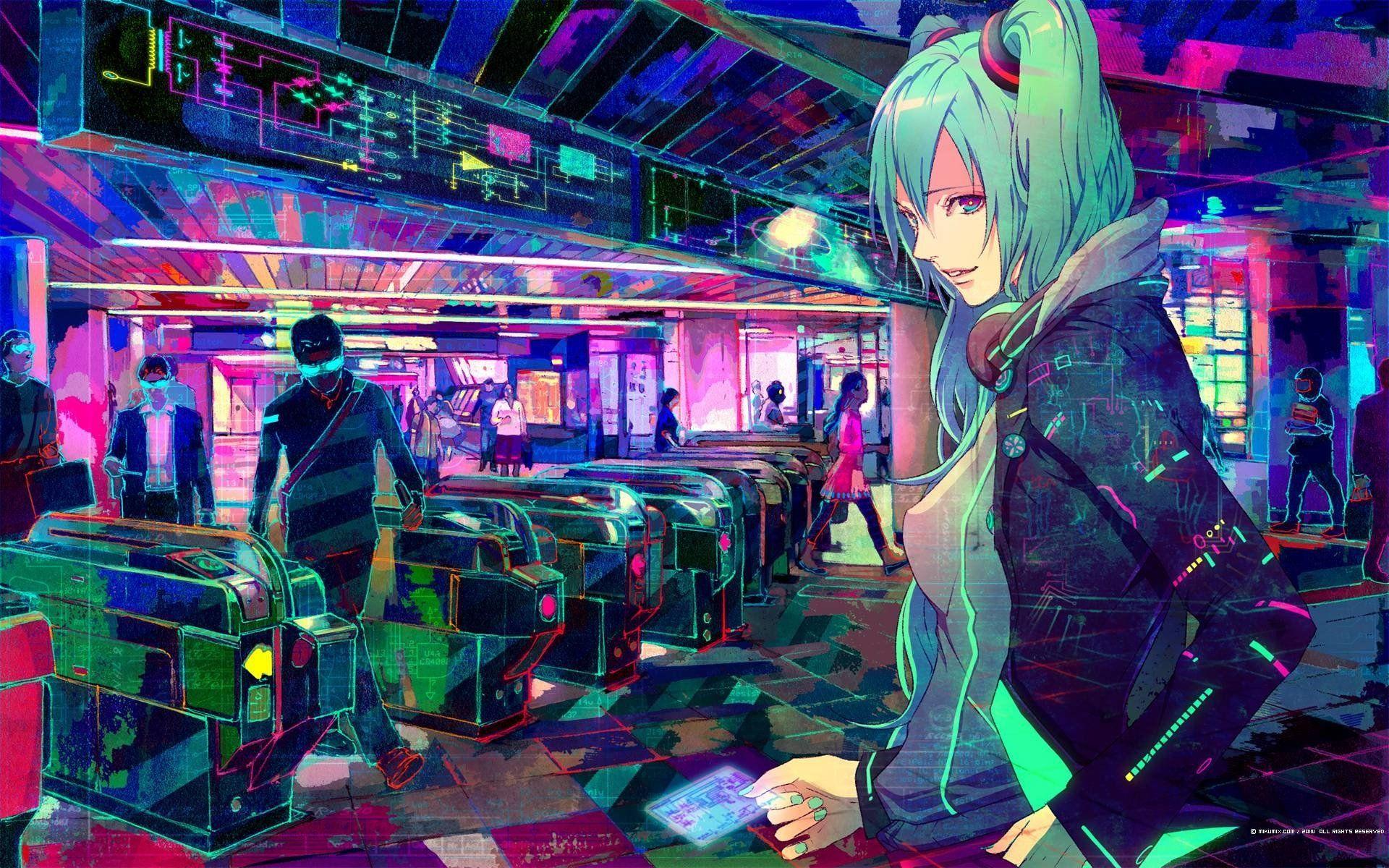 Anime Cyberpunk Neon Wallpapers