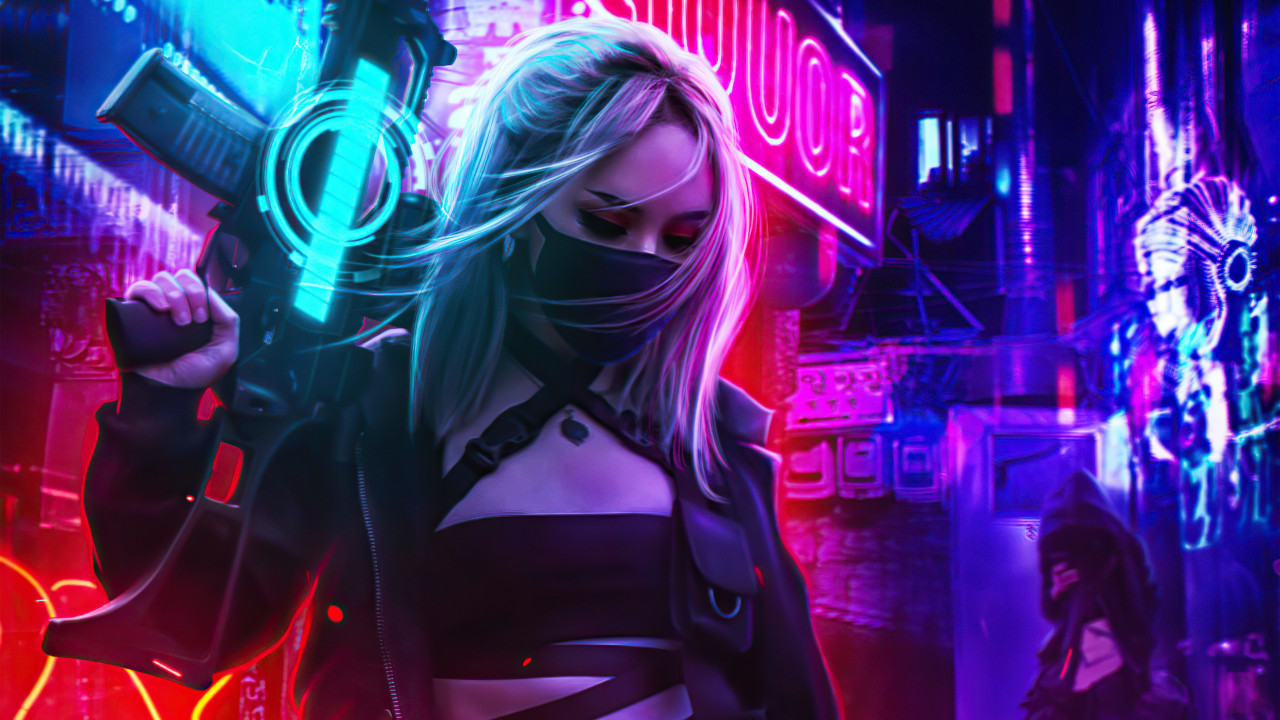 Anime Cyberpunk Neon Wallpapers