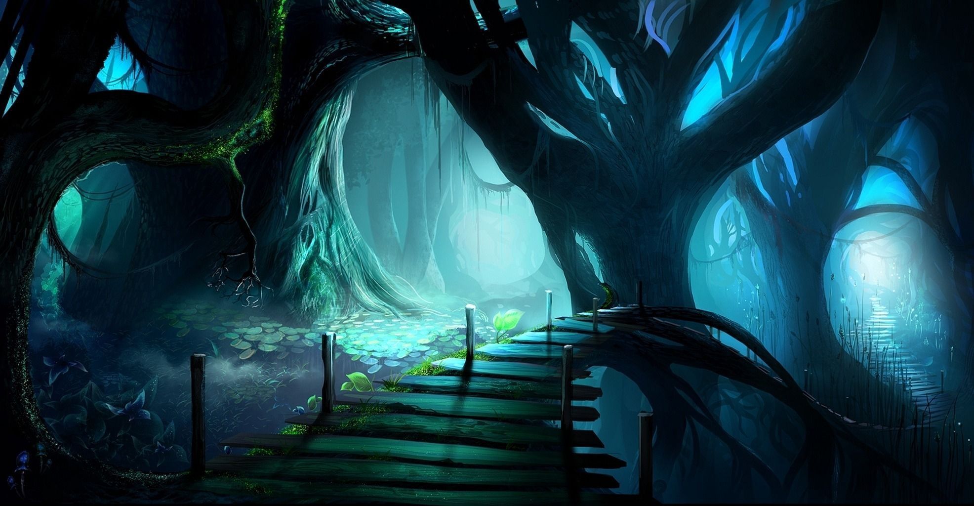 Anime Dark Forest Wallpapers