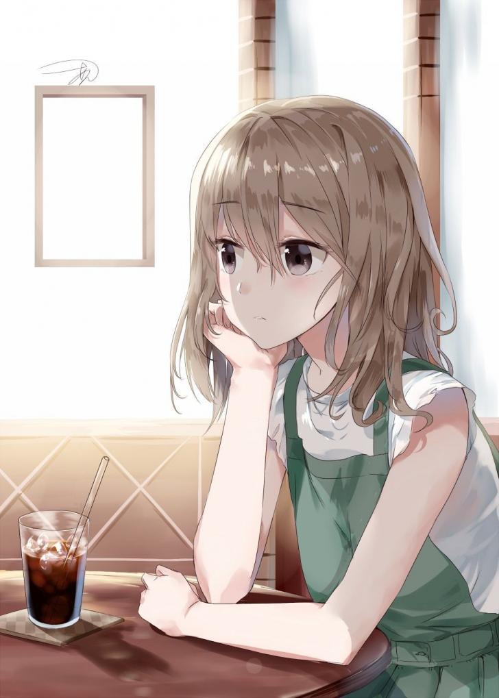 Anime Drinking Coffee Wallpapers