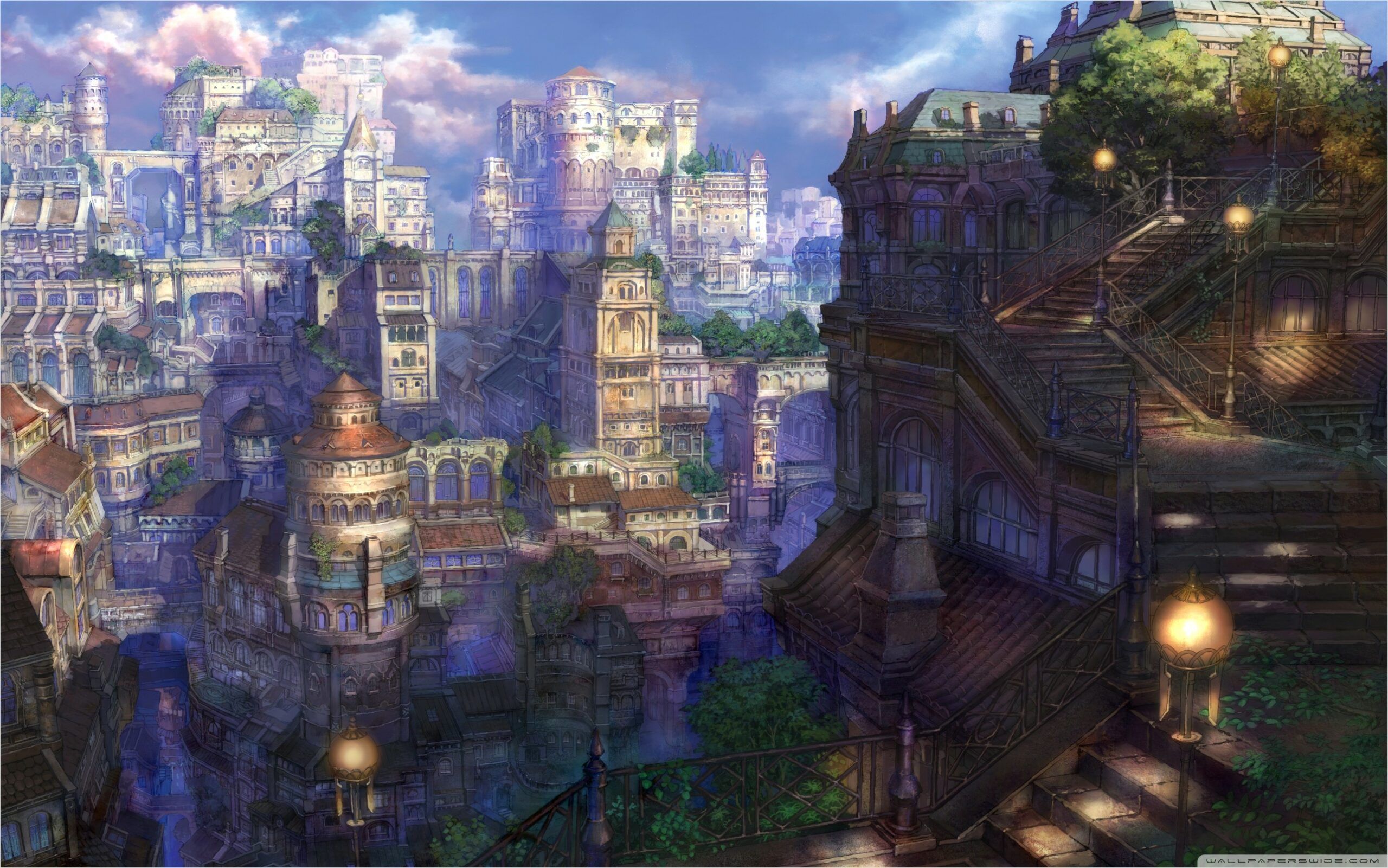 Anime Fantasy City Wallpapers