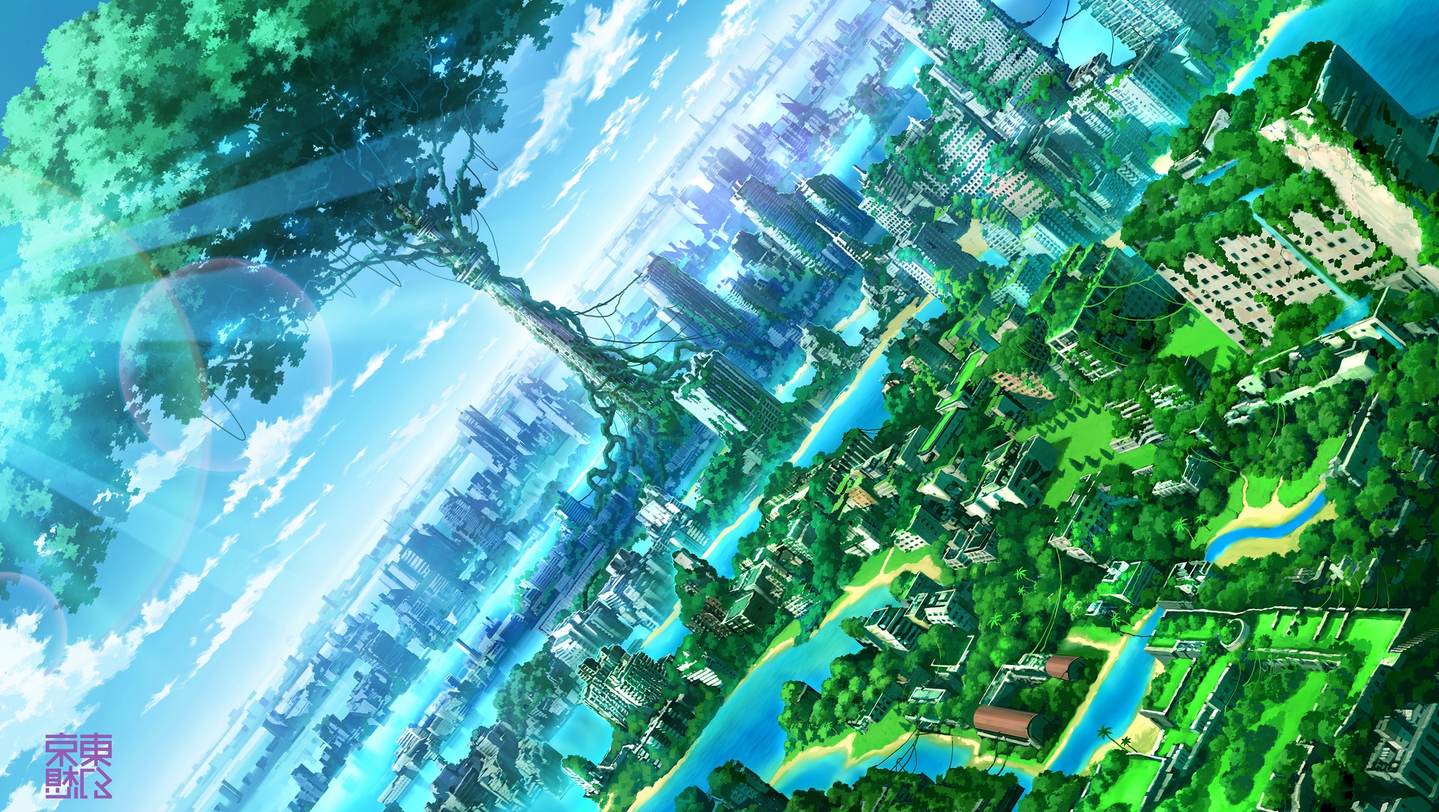 Anime Fantasy City Wallpapers