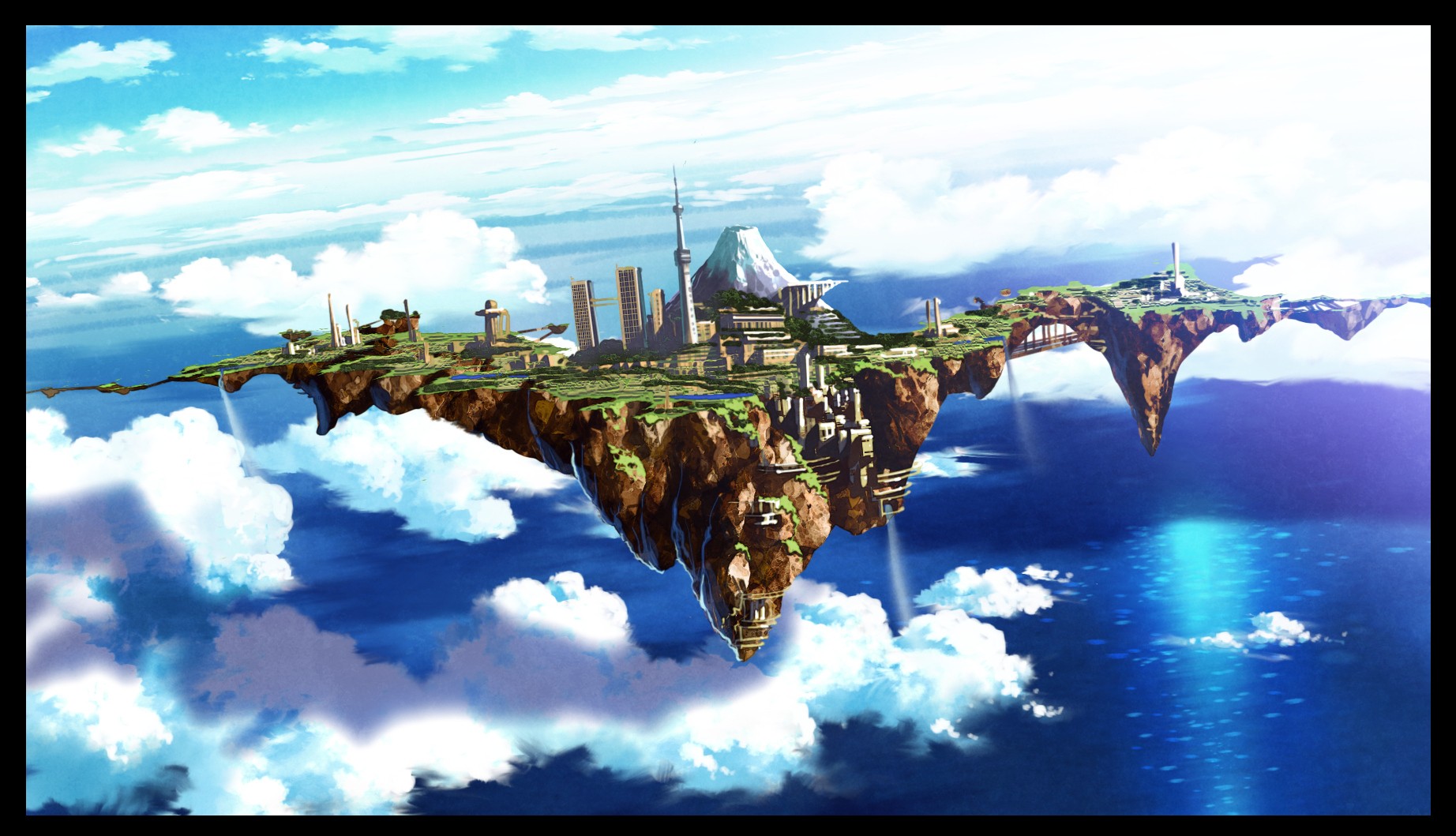 Anime Fantasy City Wallpapers