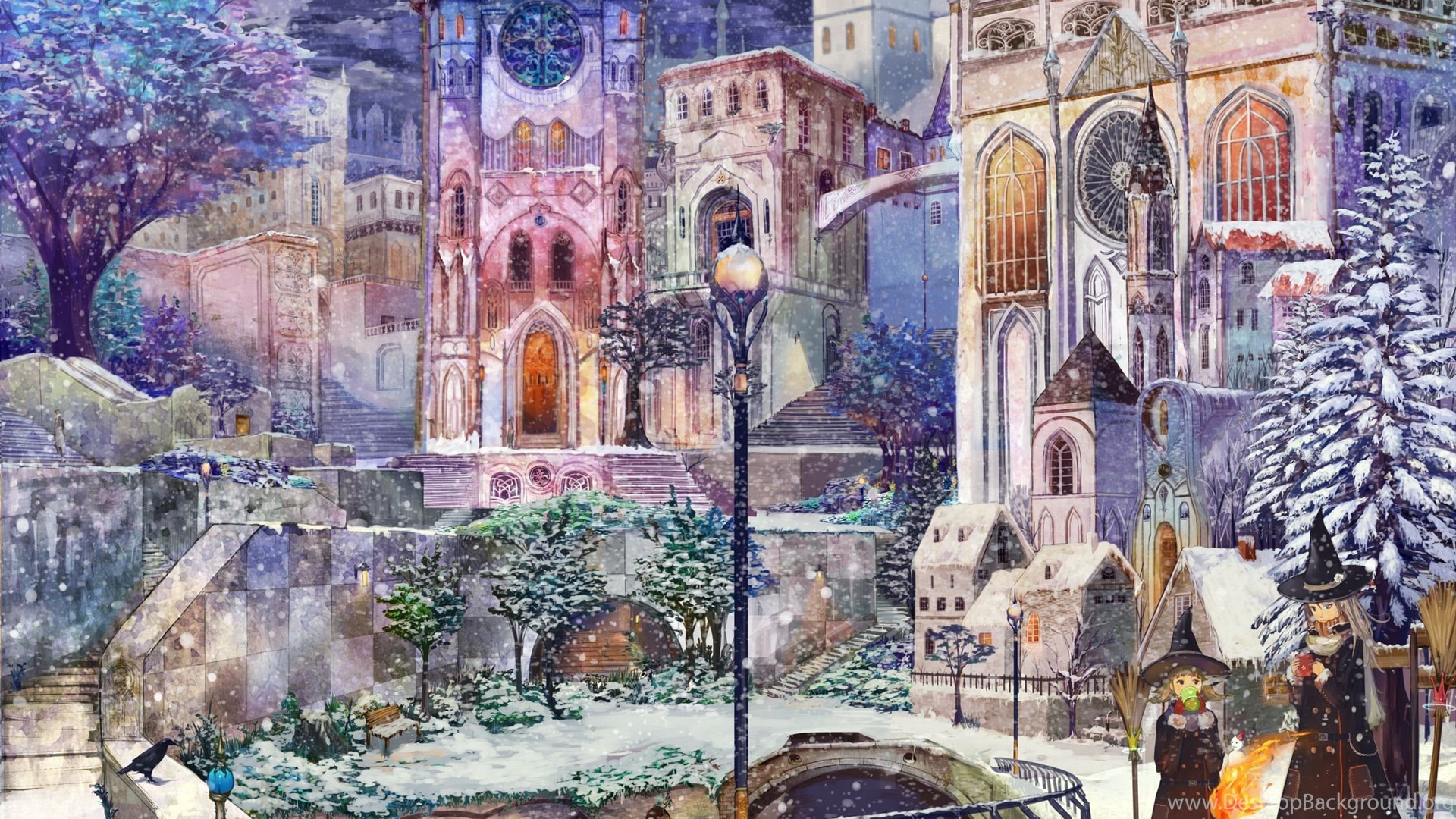 Anime Fantasy City Wallpapers