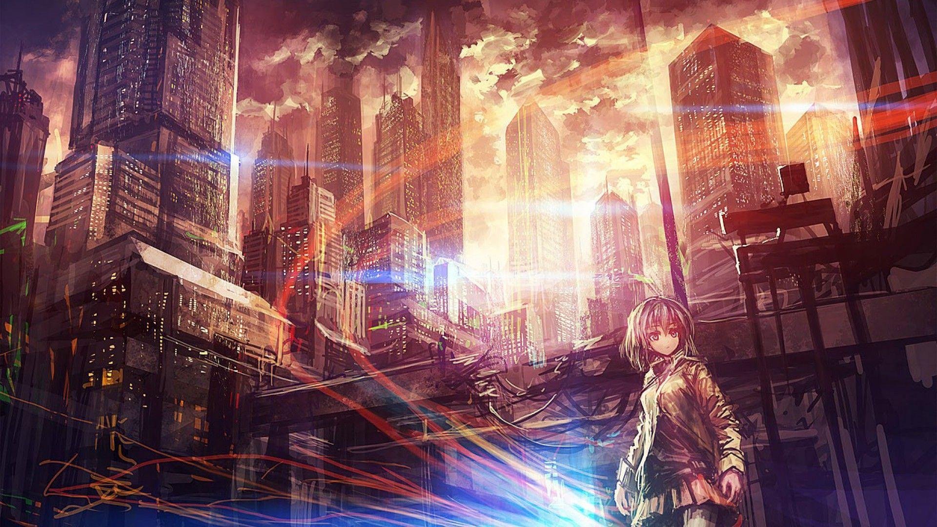 Anime Fantasy City Wallpapers