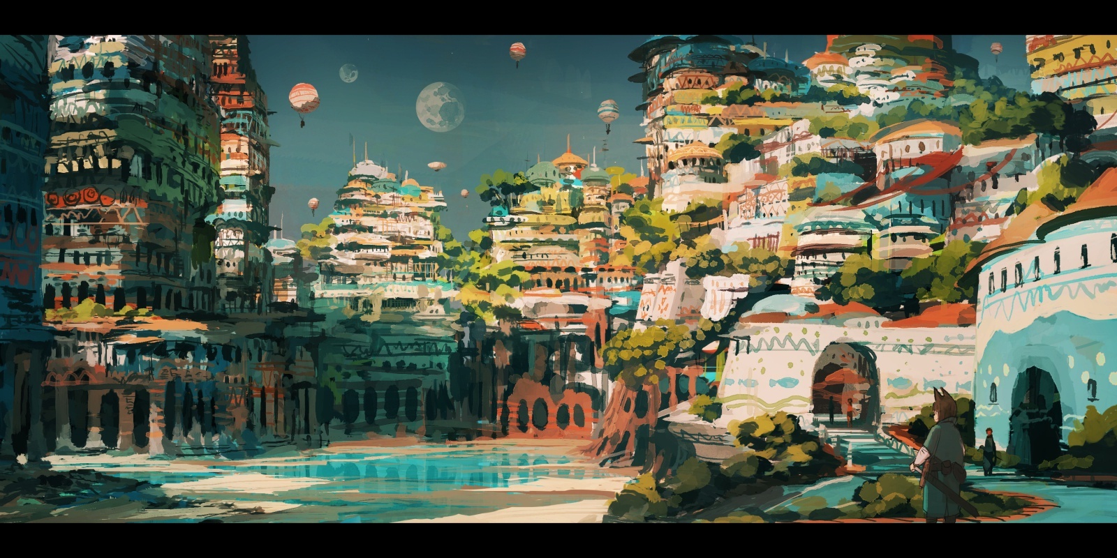 Anime Fantasy City Wallpapers