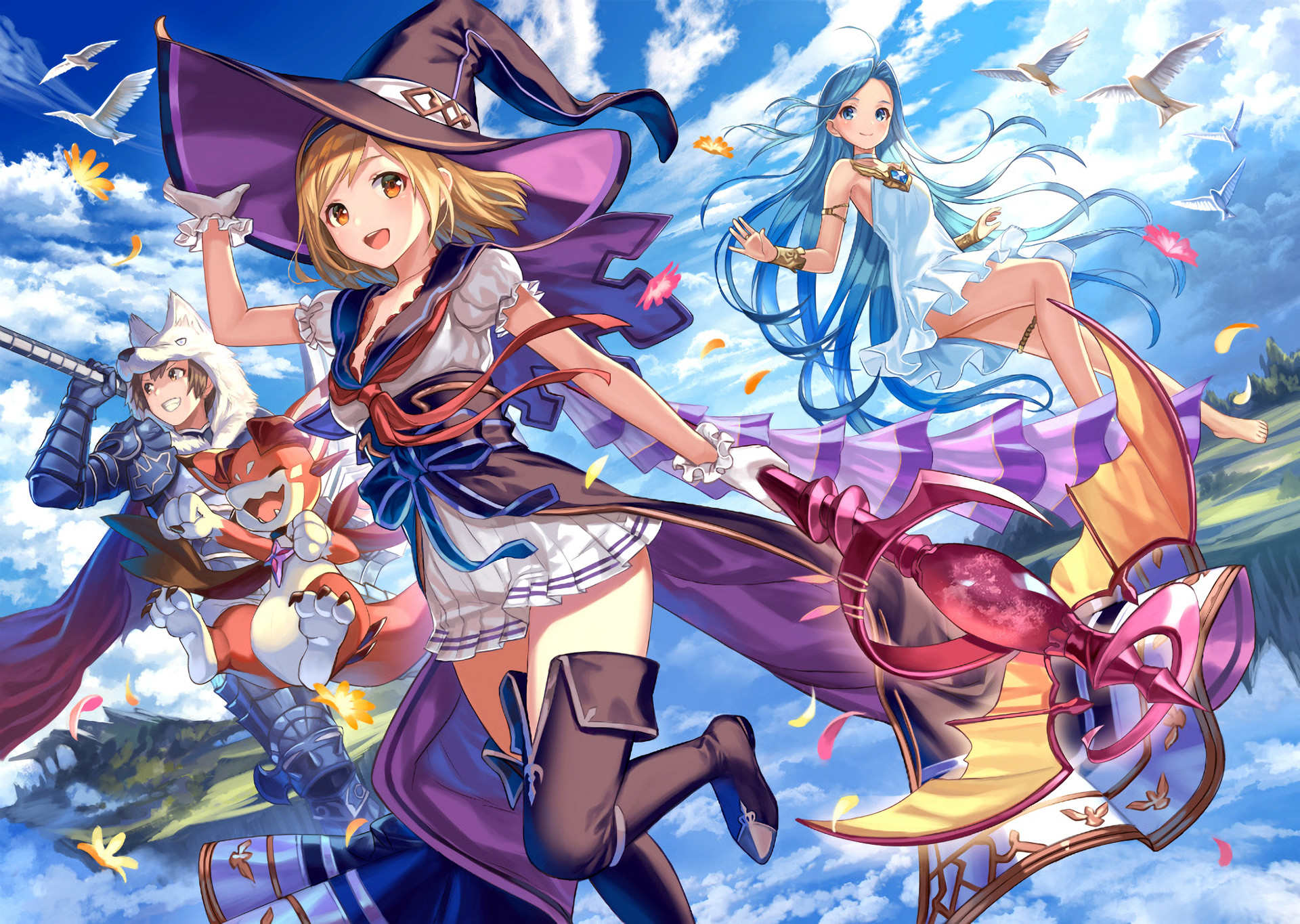 Anime Fantasy Girl 4K Art Wallpapers
