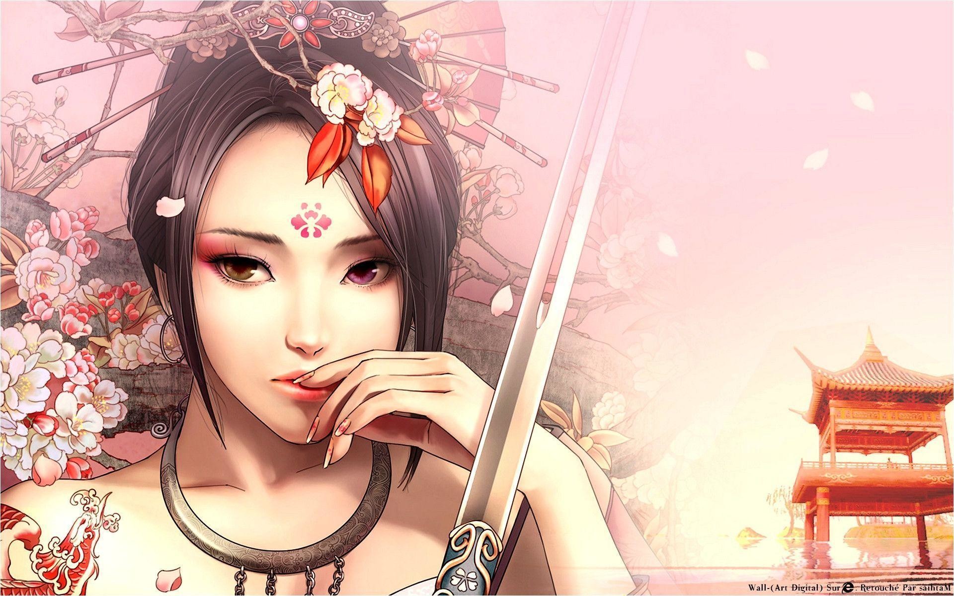 Anime Female Samurai Wallpapers