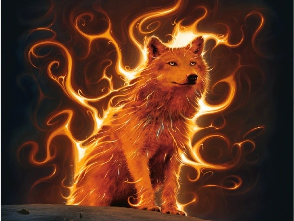 Anime Fire Wolf Wallpapers