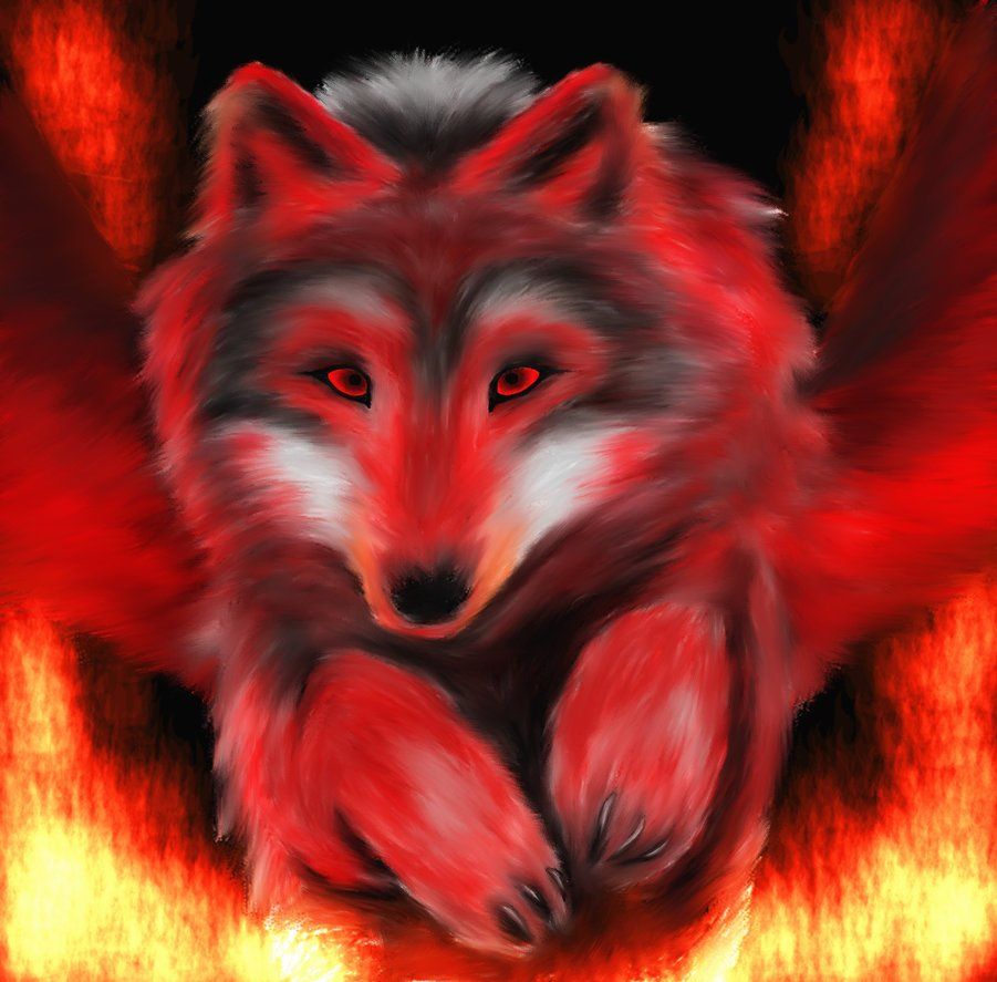 Anime Fire Wolf Wallpapers